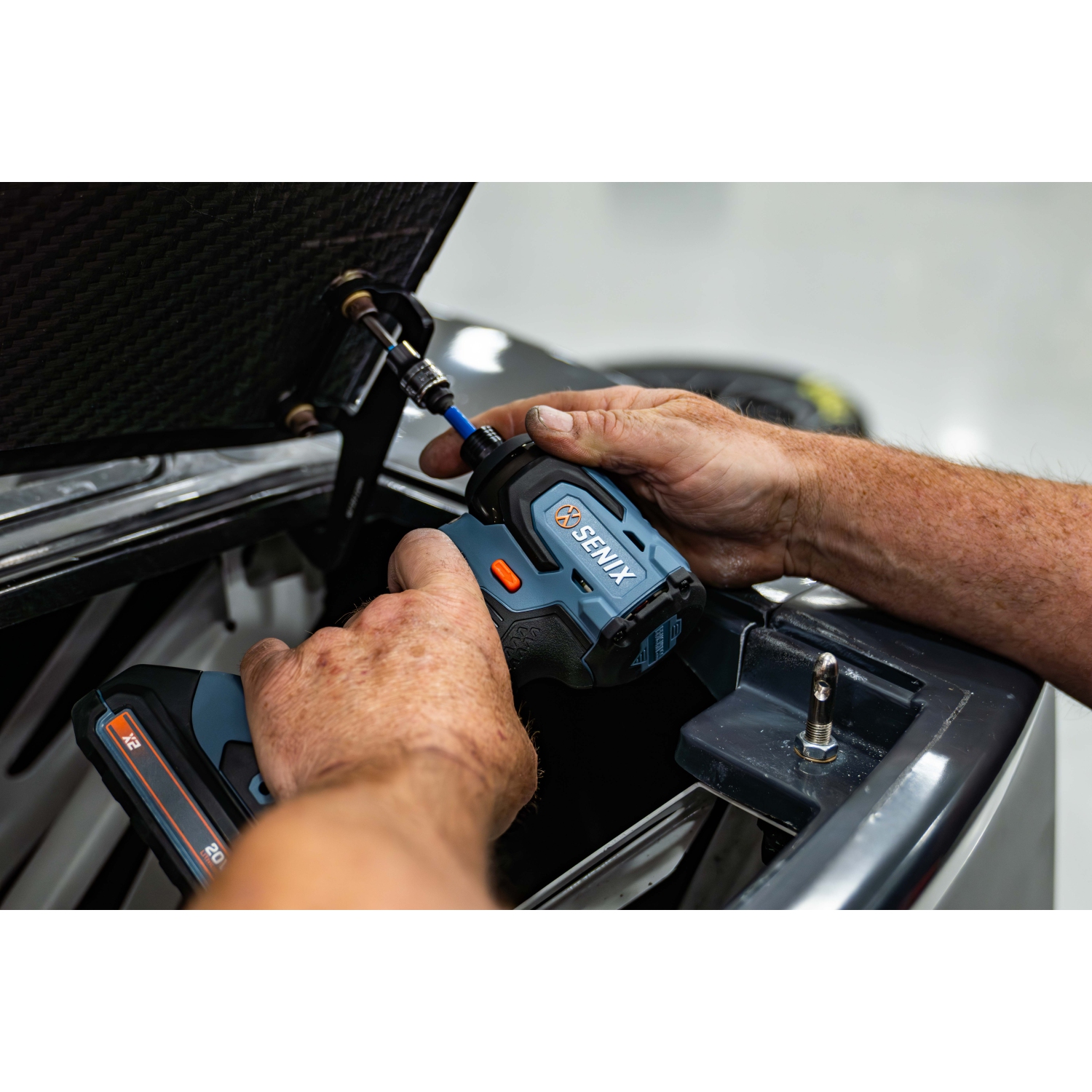 SENIX X2 20V Max* Cordless Power Tool Set — 1/2-Inch Drill/Driver & 1/4-Inch Impact Driver, Includes 2.0 Ah Batteries & Charger (S2K2B2-01)