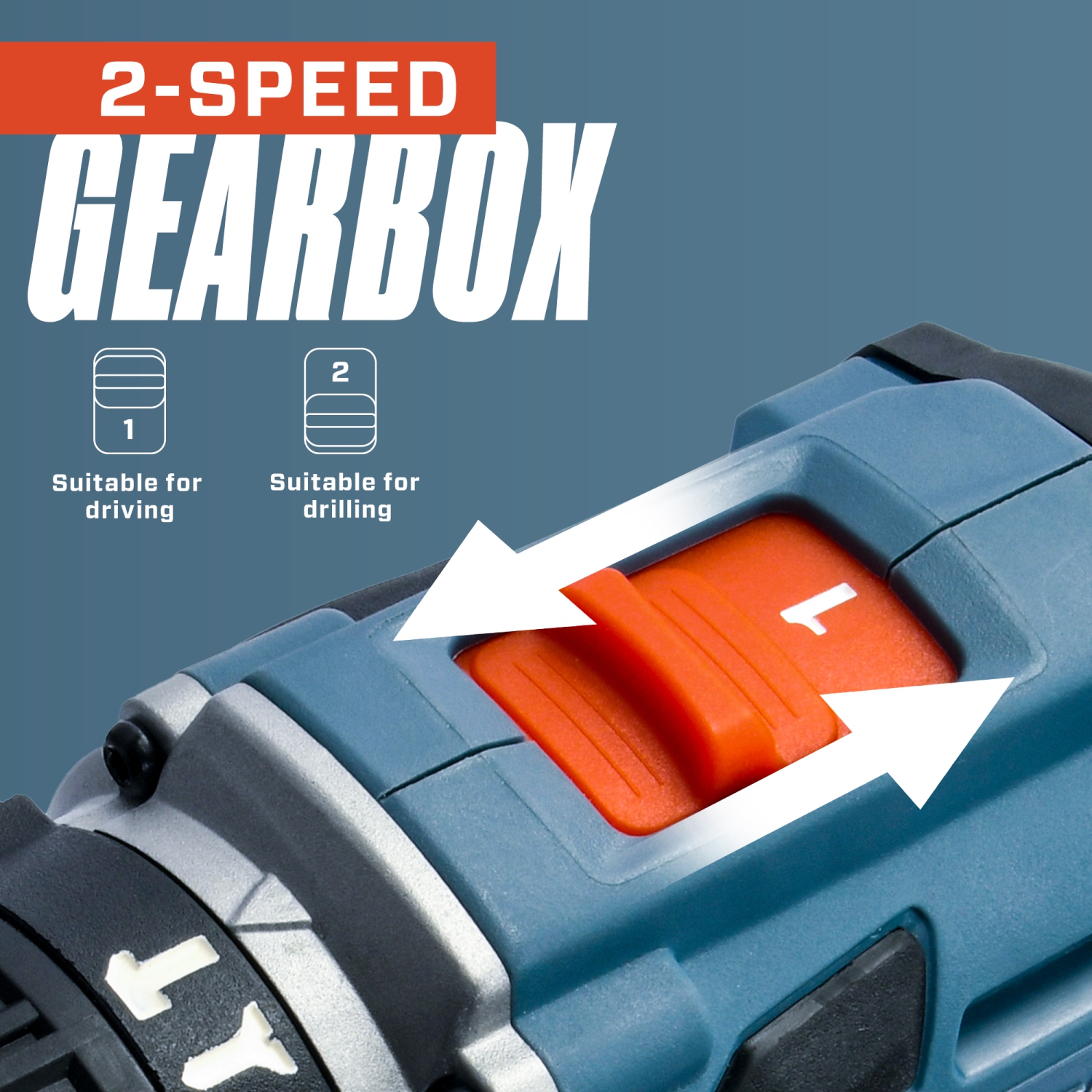 Perceuse-tournevis à percussion sans fil 1/2 X2 20&nbsp;V Max* de SENIX, tournevis moteur sans balais, batterie 2,0&nbsp;Ah et chargeur