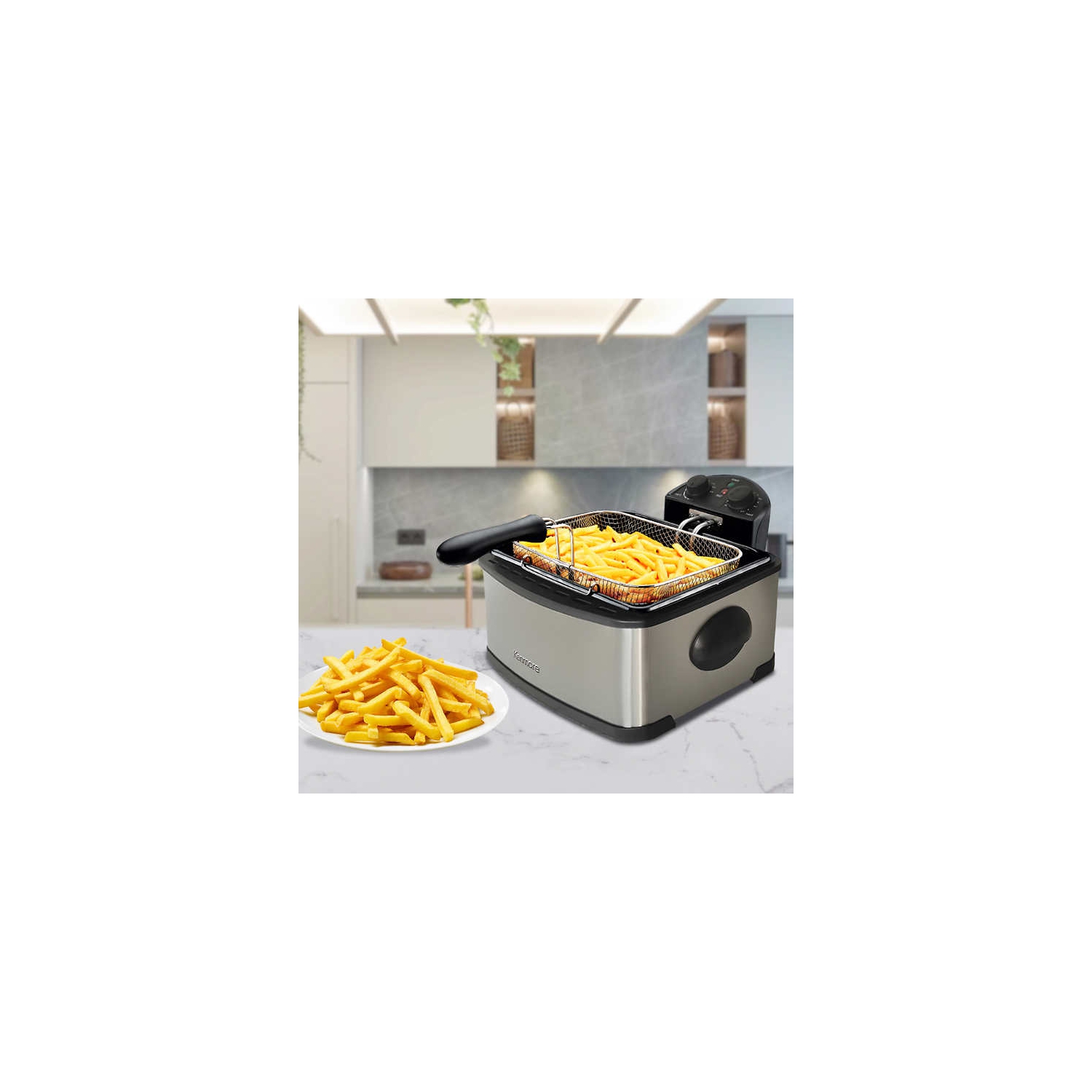Kenmore 4 L Basket Deep Fryer, Stainless Steel