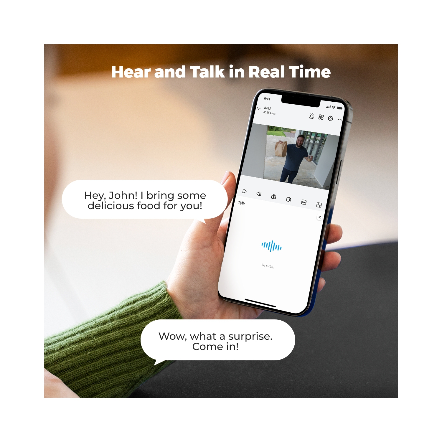 Reolink Smart 4K 8MP PoE Camera with IK10 Vandal-Proof Rating, 5X Optical Zoom, Color Night Vision, RLC-843A