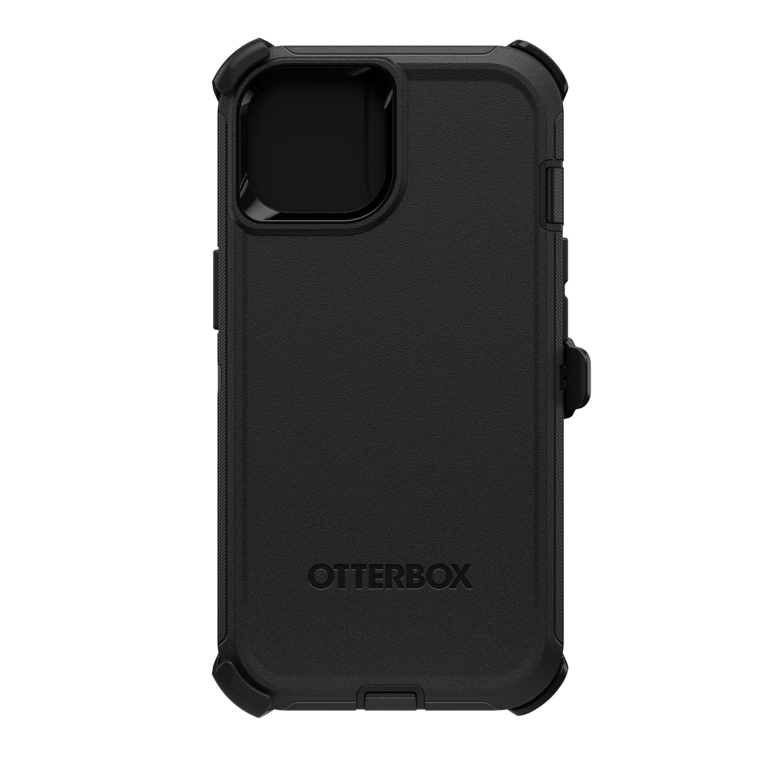 Étui Defender d'OtterBox pour iPhone : Étui rigide ajusté en plastique pour 15, 15 Pro – Noir