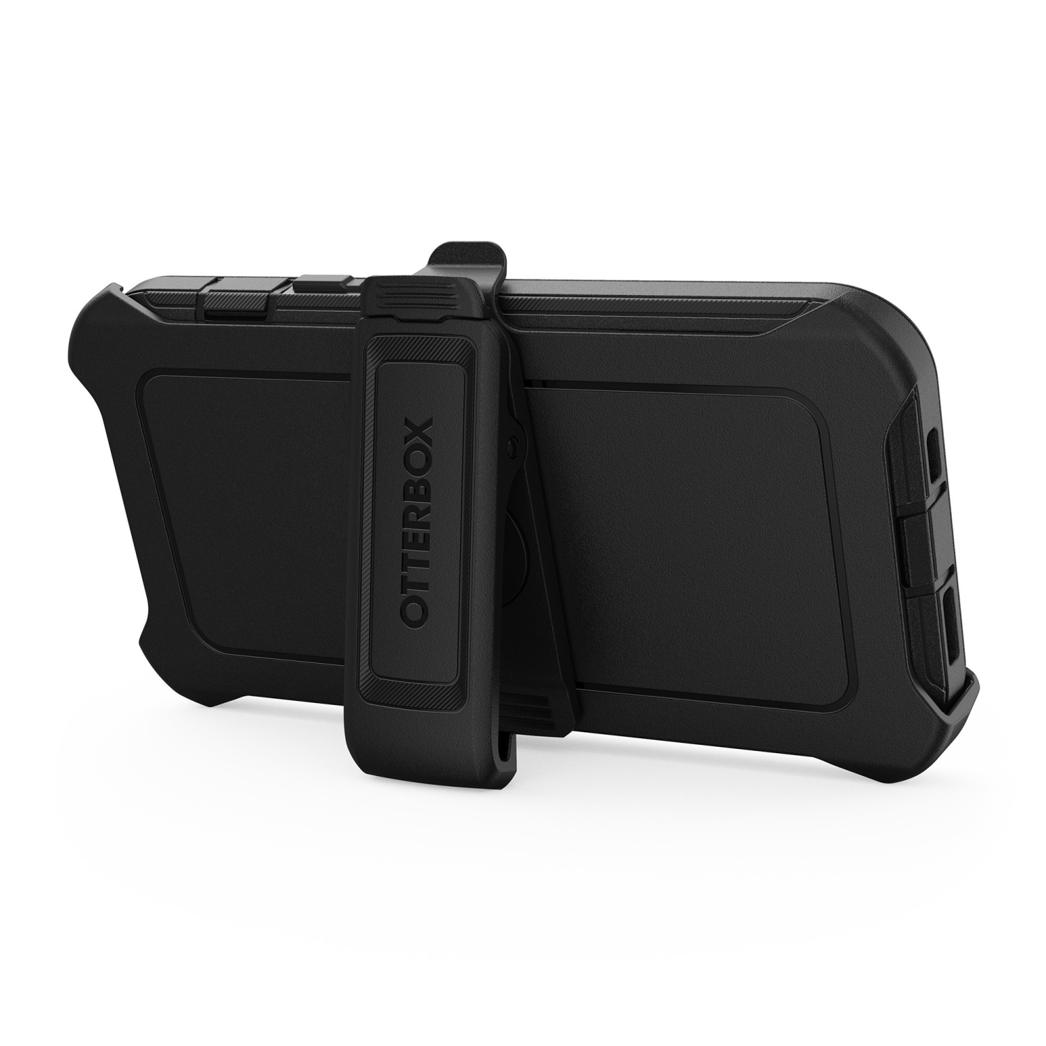 Étui Defender d'OtterBox pour iPhone : Étui rigide ajusté en plastique pour 15, 15 Pro – Noir