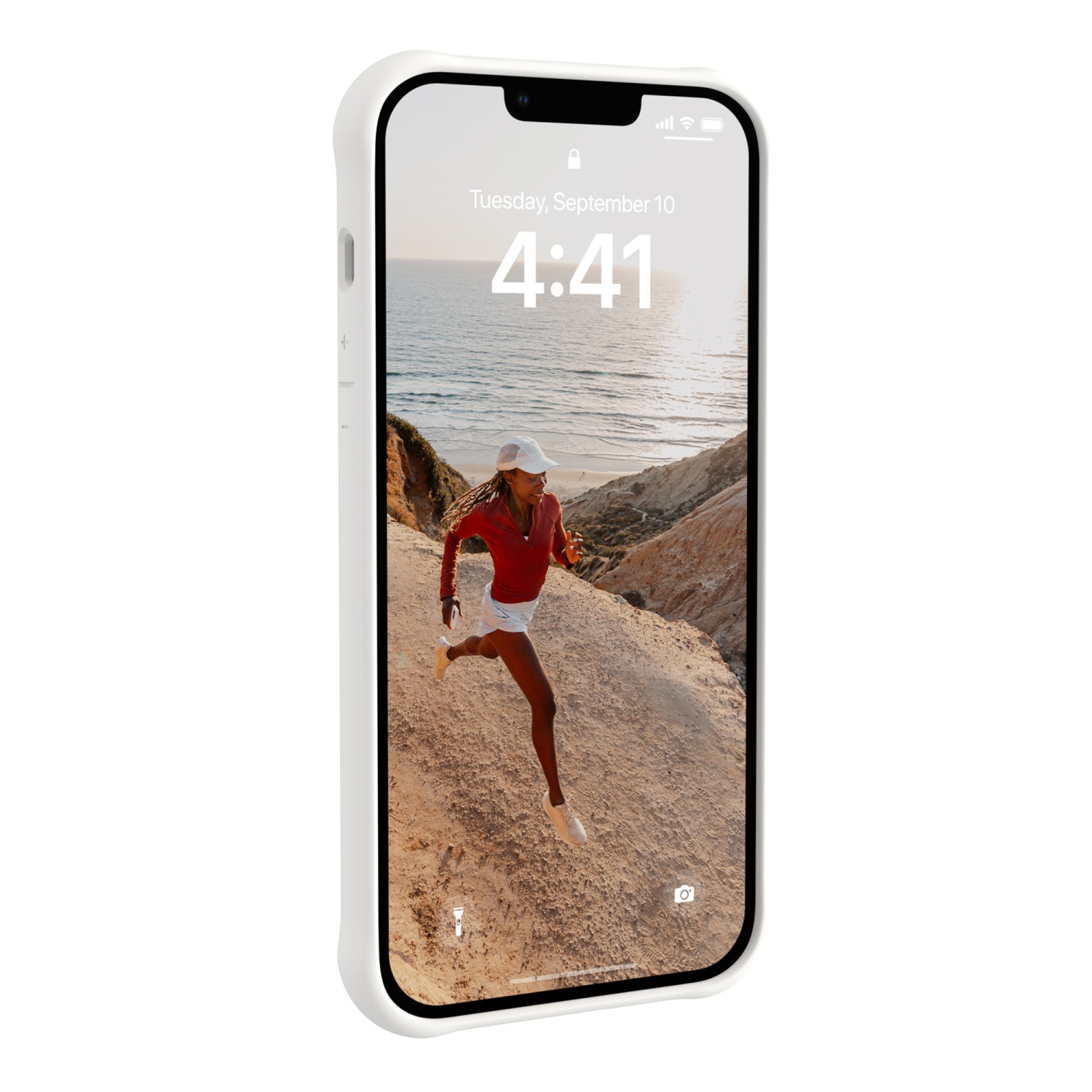 UAG Dot MagSafe iPhone: 15 Plus, 14 Plus Plastic Fitted Hard Shell Case – White