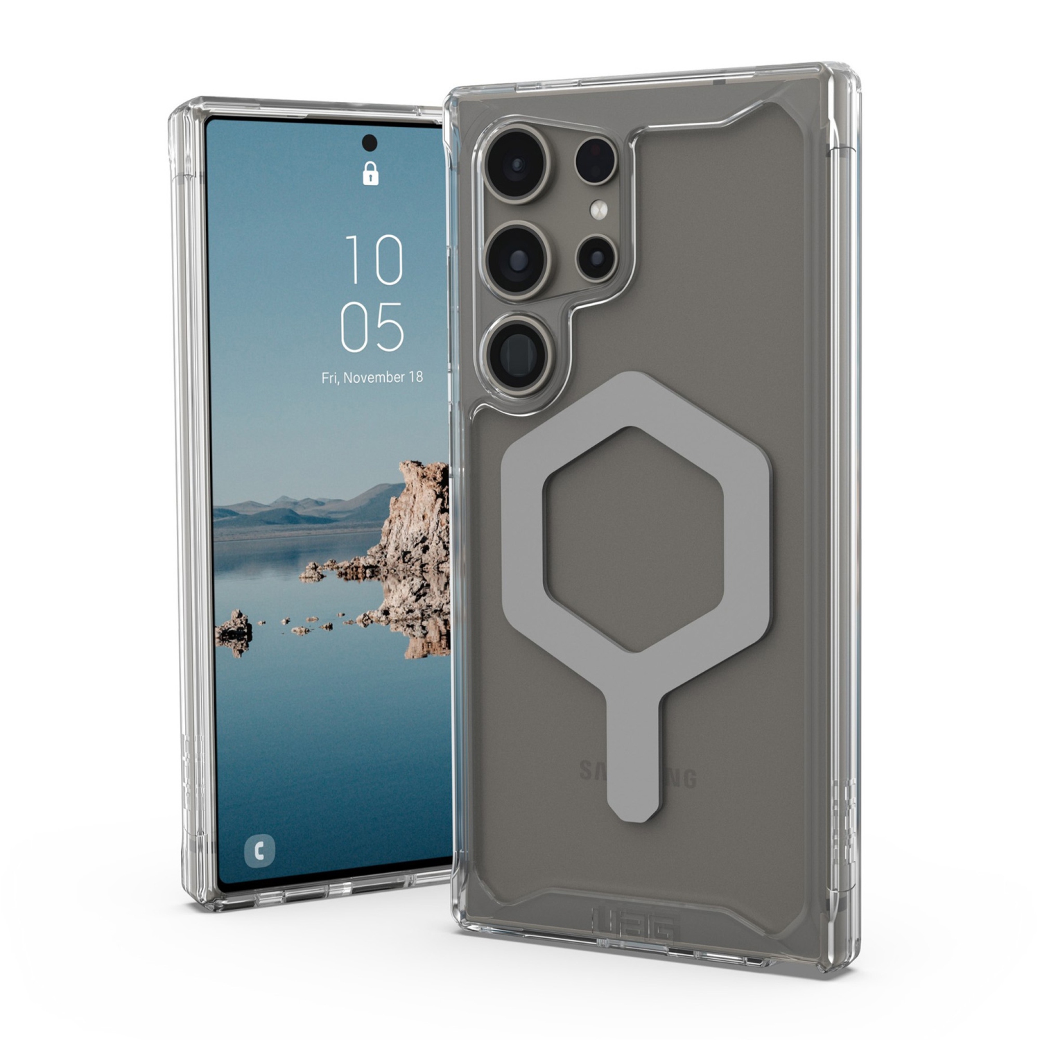 Étui rigide ajusté en plastique Plyo Pro d'UAG pour Galaxy S24 Ultra 5G – translucide