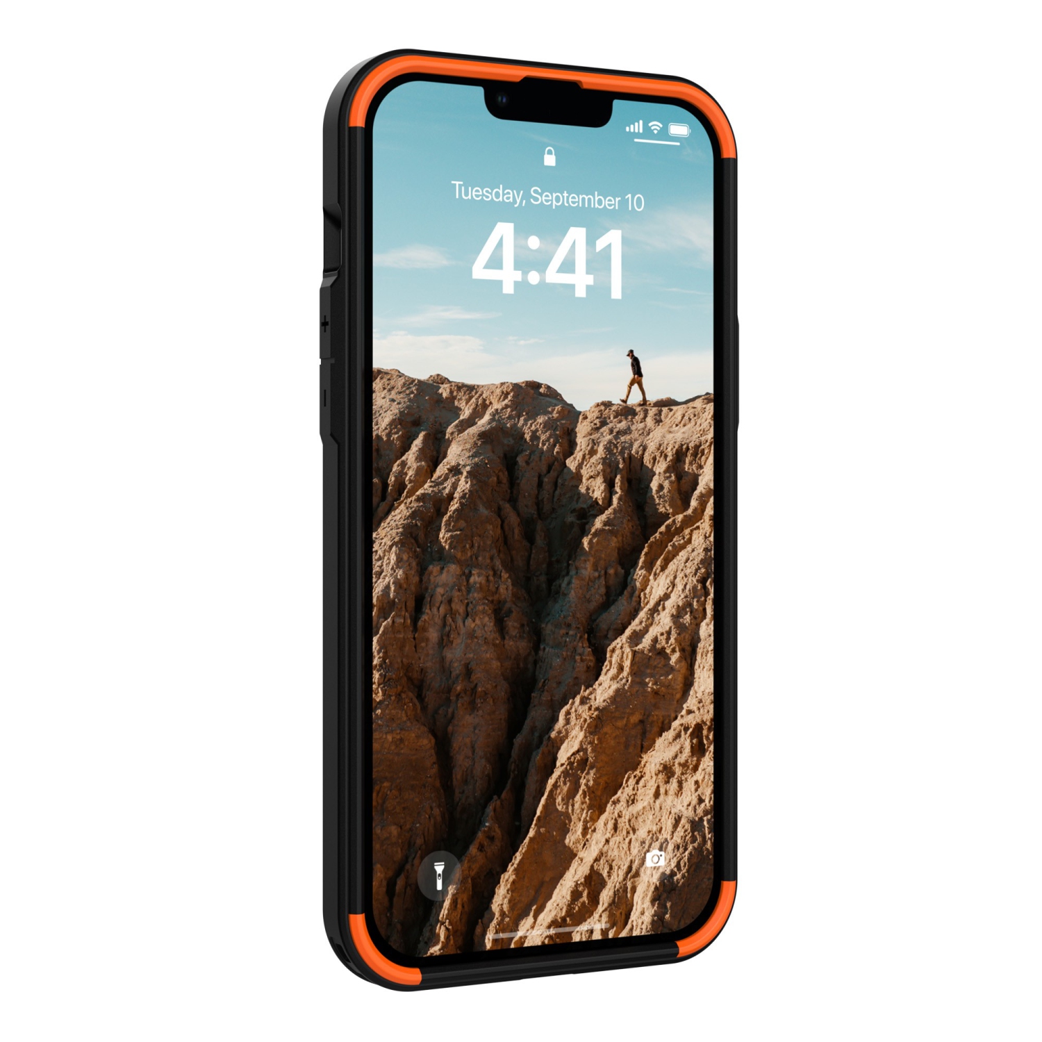UAG Civilian iPhone : Étui rigide ajusté en plastique pour 15 plus, 14 plus – Noir
