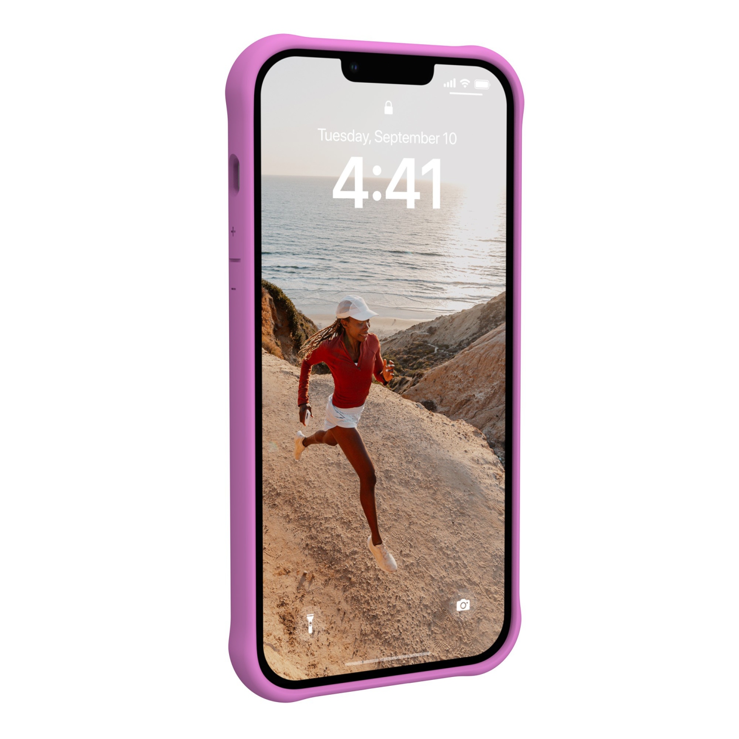 Étui Dot MagSafe iPhone d'UAG : Étui rigide ajusté en plastique pour 15 plus, 14 plus – Violet