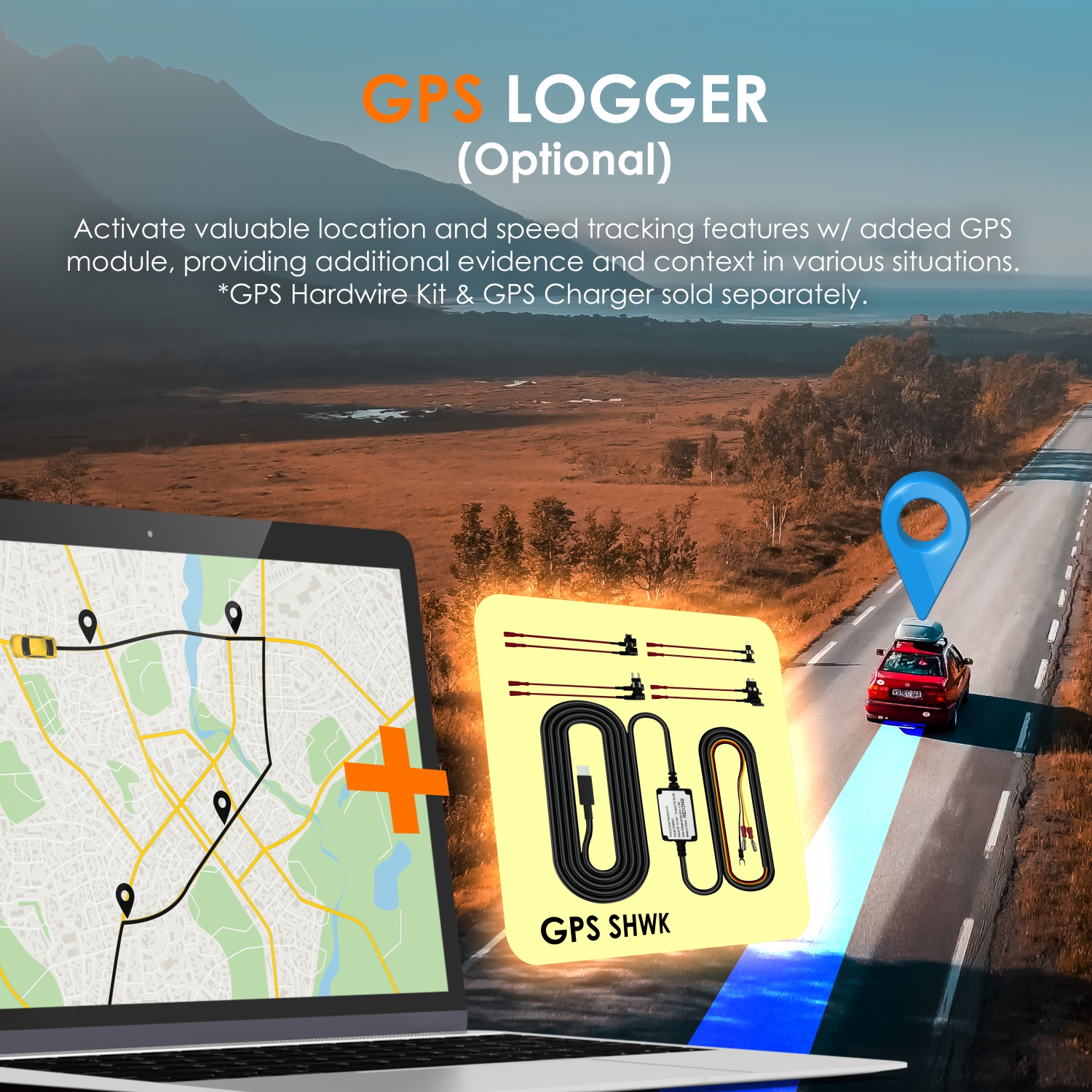 Rexing RH2 Triple Channel Dash Cam 2.5K Front and Dual 1080p Rear Cameras with Wi-Fi, and Optional GPS