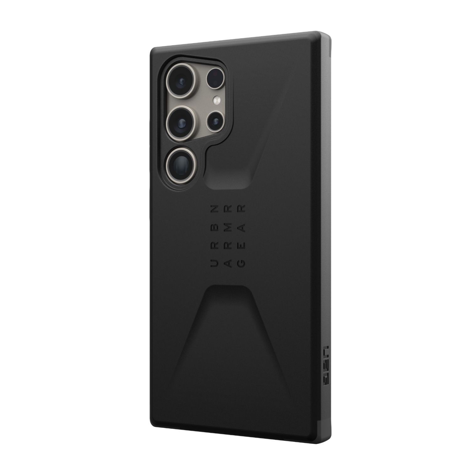 Étui rigide ajusté en plastique Civilian d'UAG pour Galaxy S24 Ultra 5G – Noir