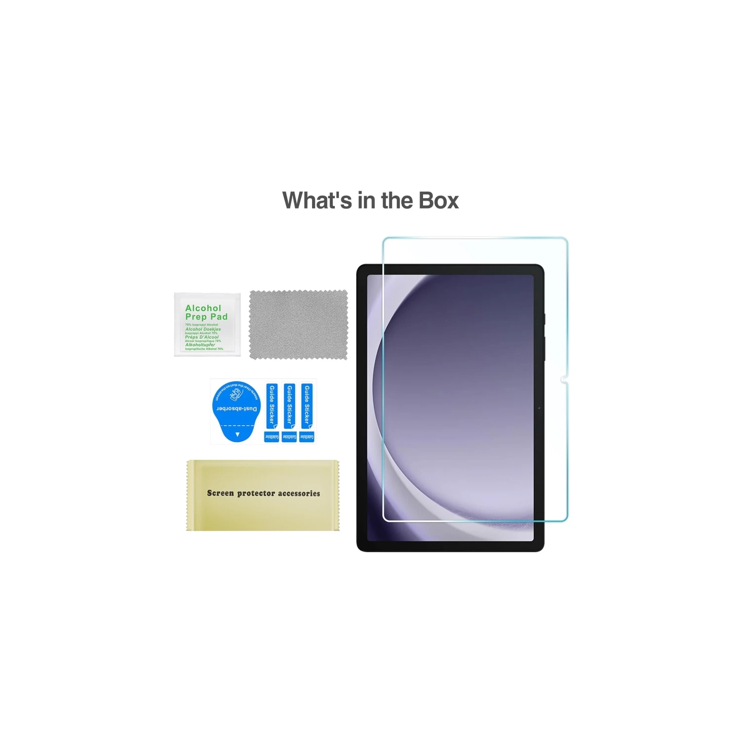 Paquet de 1 protecteurs d'écran en verre trempé pour Galaxy Tab A9 plus de 11 po de 2023 - protecteur d'écran pour tablette Galaxy Tab A9+ de 11 po