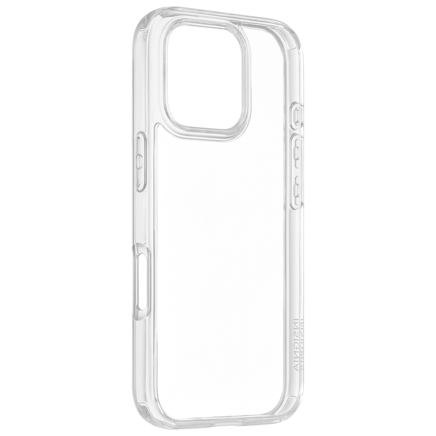 Étui rigide ajusté d'Insignia pour iPhone 16 Pro - Transparent - Exclusivité de Best Buy