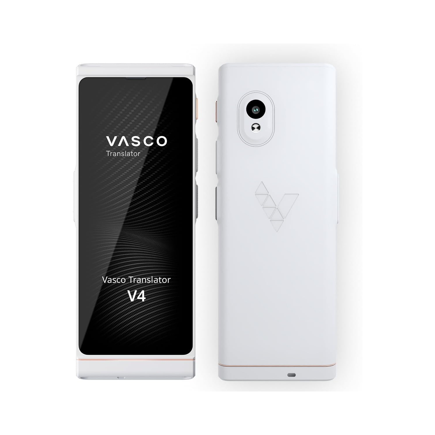 Vasco V4 Language Translator Device | 108 Languages | Free Lifetime Internet in Almost 200 Countries | Pearl White