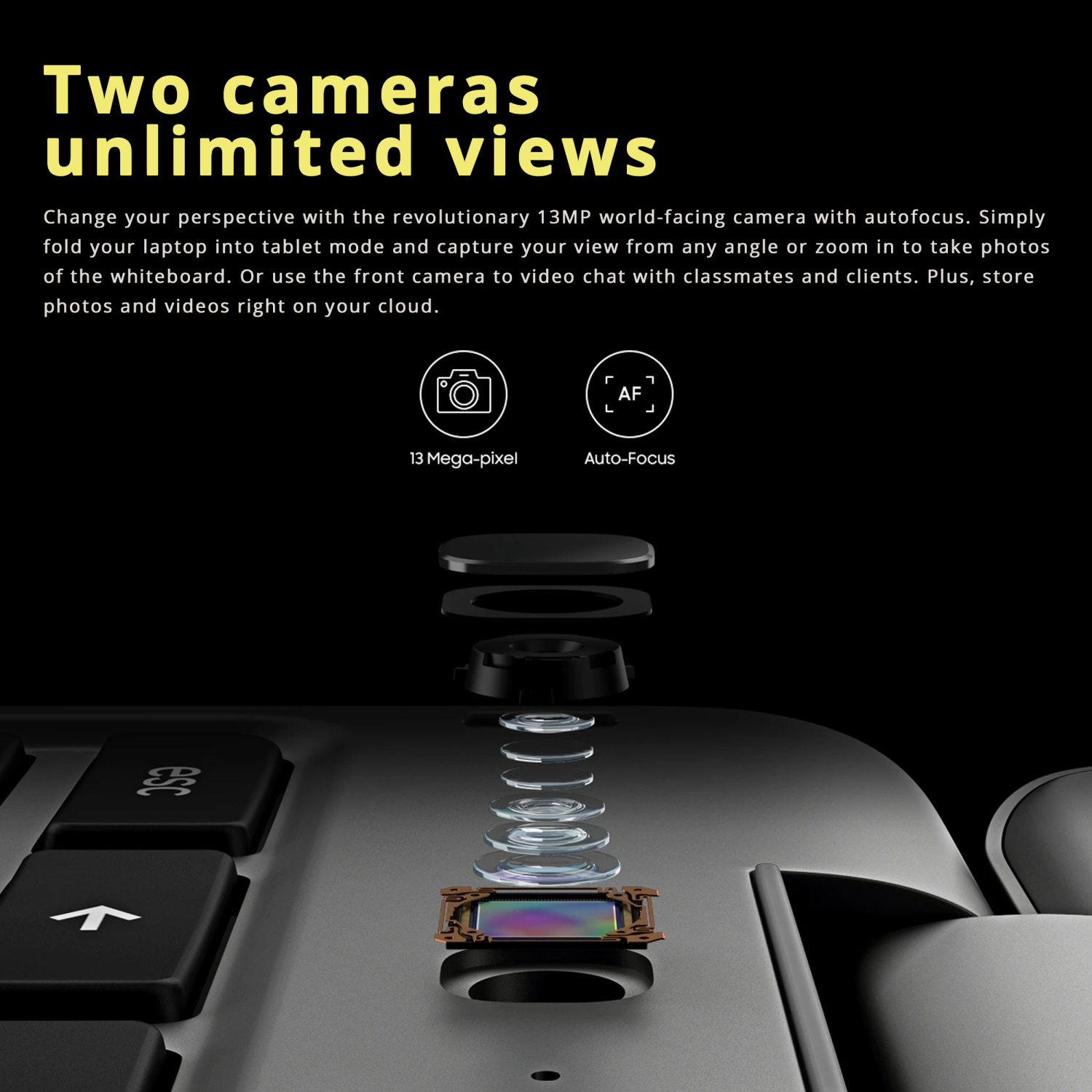 Boîte ouverte - Chromebook à écran tactile 2-en-1 12 de 3965&nbsp;po Plus V2 de Samsung, Celeron 2Y d'Intel, mémoire vive 4&nbsp;Go, eMMC