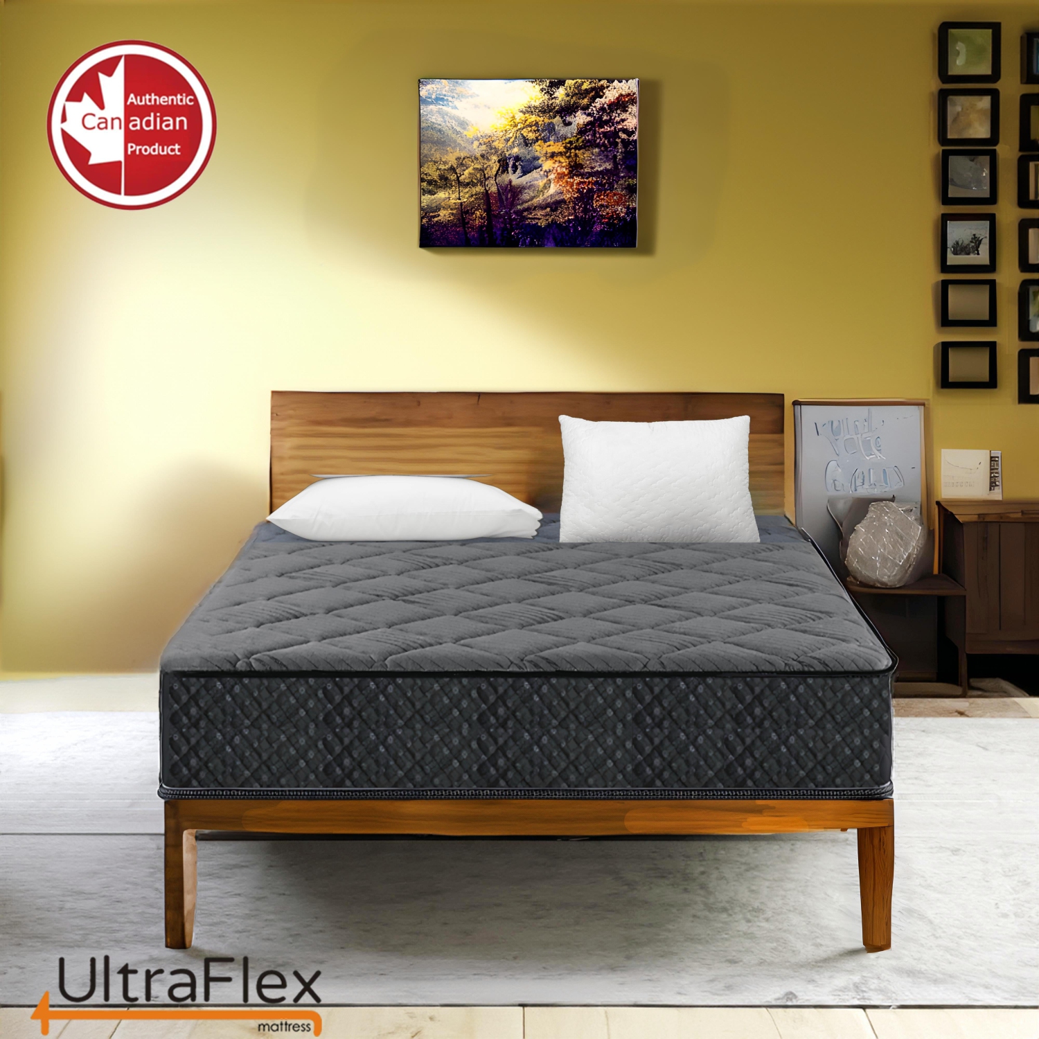 UltraFlex SleepScape Luxe Hybrid: Orthopedic Support, Eco-Friendly High-Performance Mattress with Posture Support and Hypoallergenic Design
