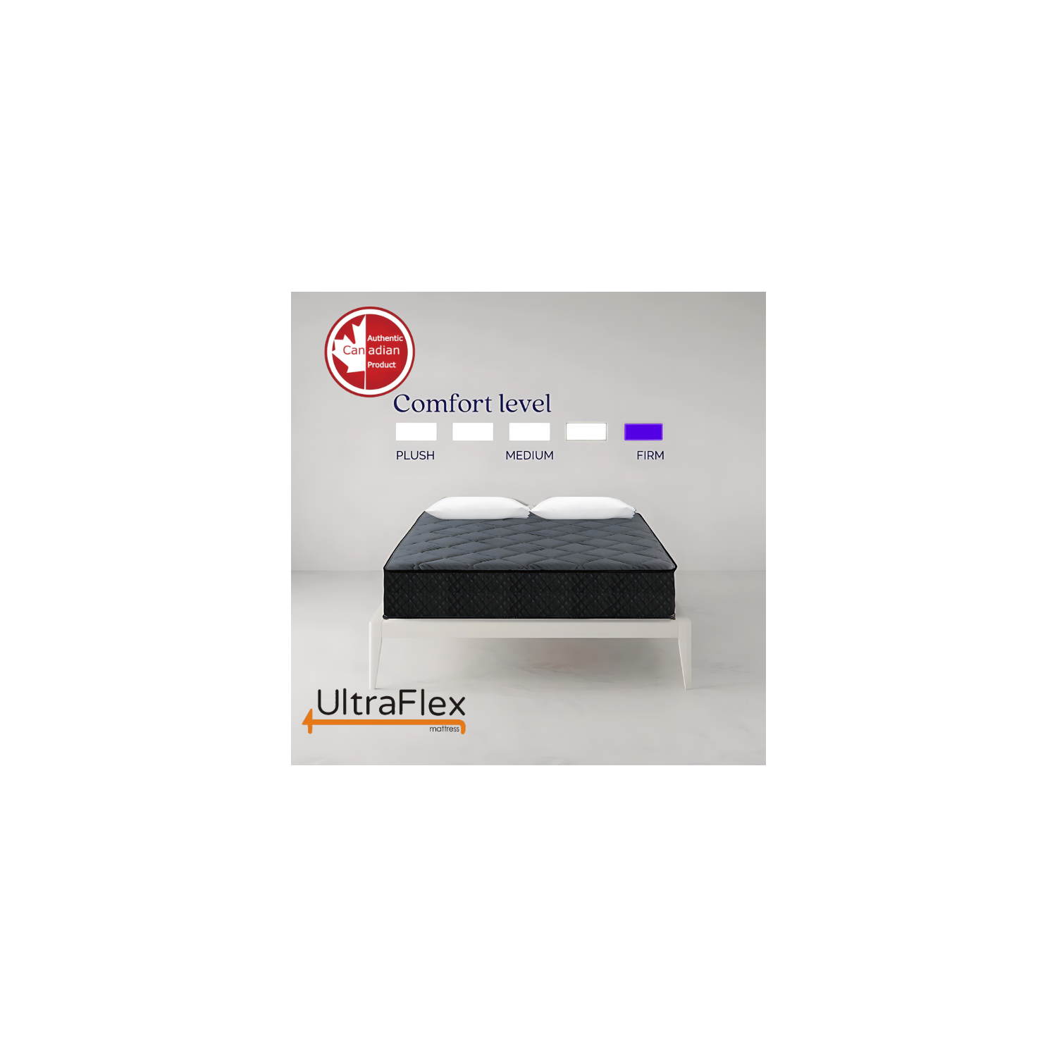 Ultraflex DiamondDream, matelas hybride ferme de 11 po, enveloppe en mousse certifiée CertiPUR-US®, soulagement de la pression et sommeil plus frais