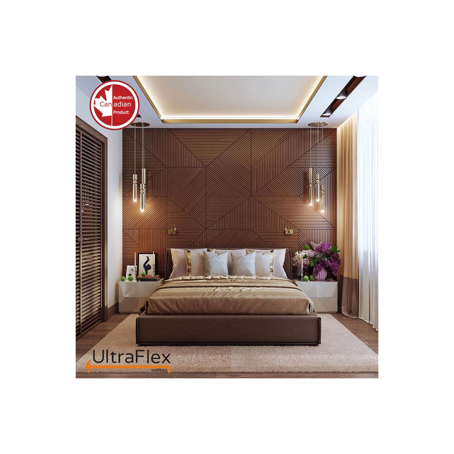UltraFlex Nirvana, Hybrid Orthopedic Premium Innerspring, Posture Support, Foam Encased, Eco-Friendly Mattress