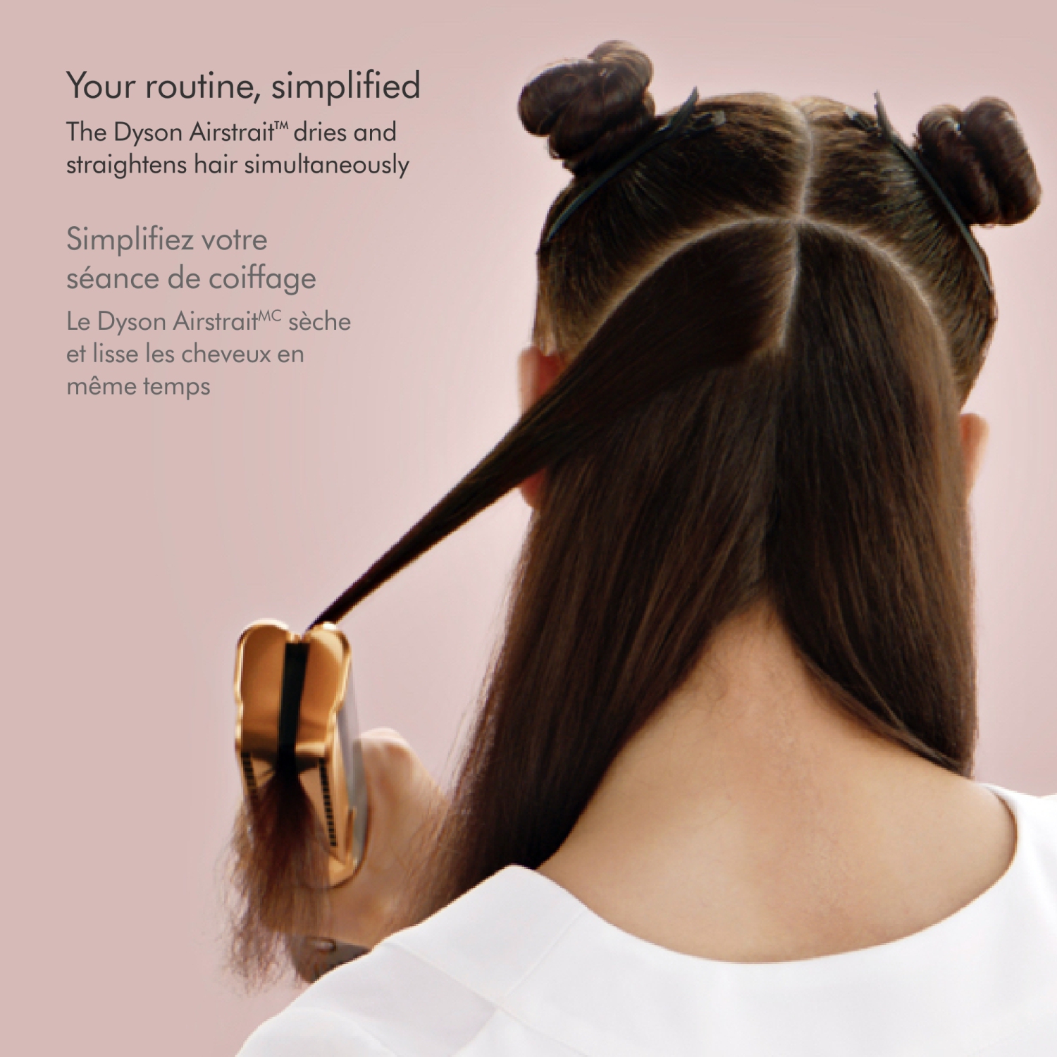 Refurbished Dyson Official Outlet - Dyson Airstrait Hair Straightener, Refurbished, Blue/Copper