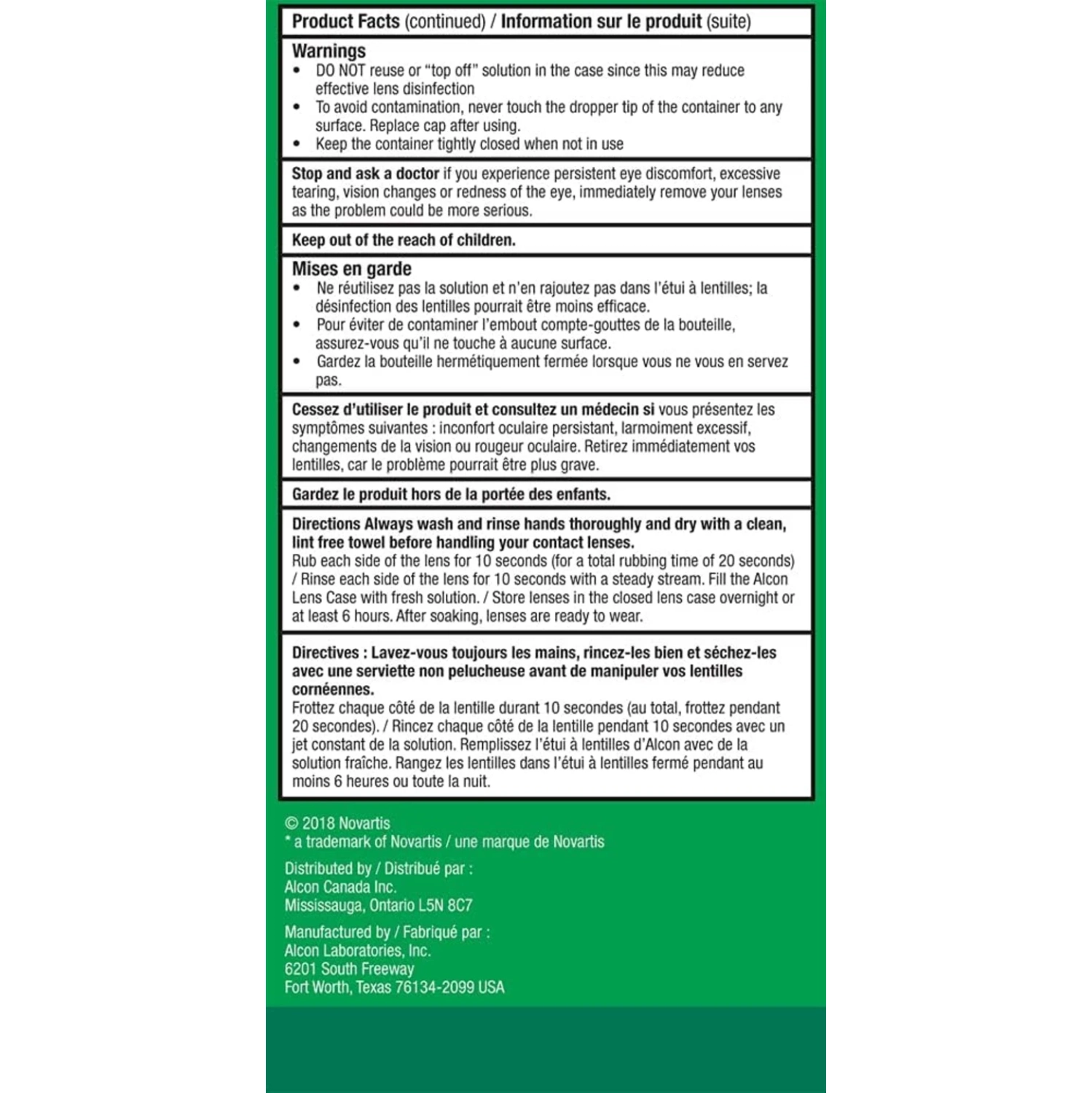 Solution polyvalente pour lentilles de contact Opti-Free Repleting, 90&nbsp;ml - nettoyer, rincer, désinfecter et hydrater