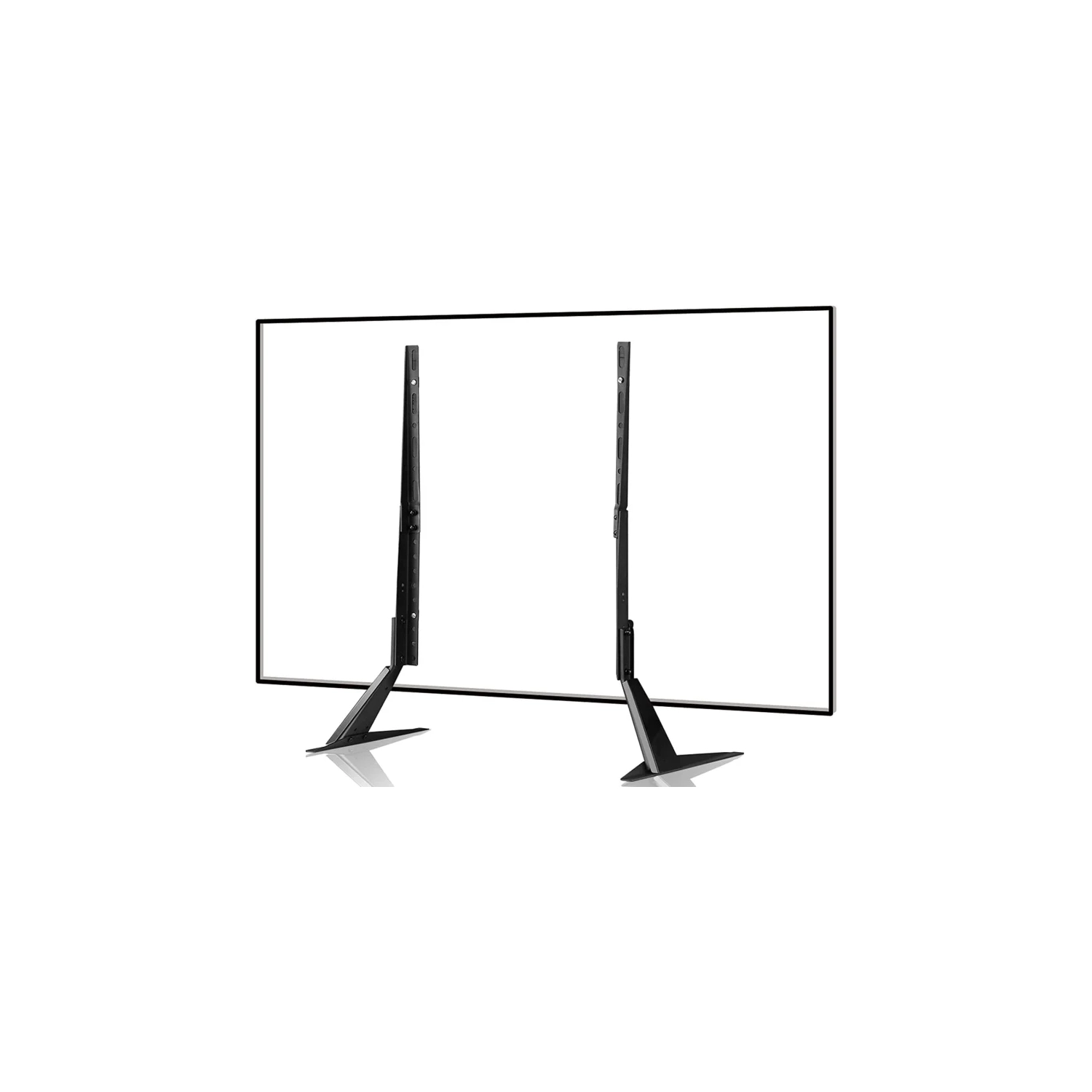 Universal TV Stand with Metal Legs for 22-65 Inch Flat & Curved TVs - Height Adjustable, VESA 75x75mm to 800x400mm (Model ML1760)