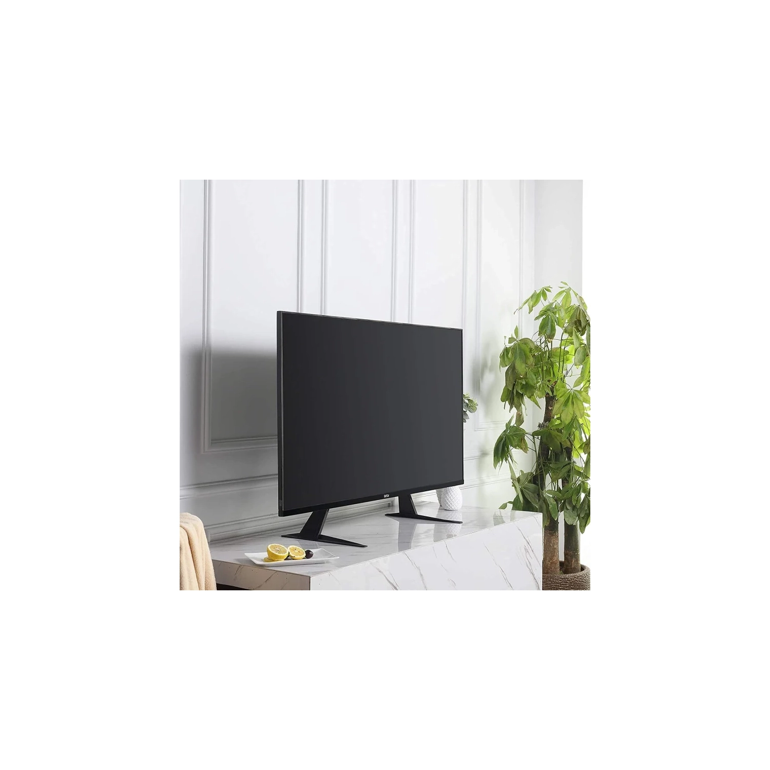 Universal TV Stand with Metal Legs for 22-65 Inch Flat & Curved TVs - Height Adjustable, VESA 75x75mm to 800x400mm