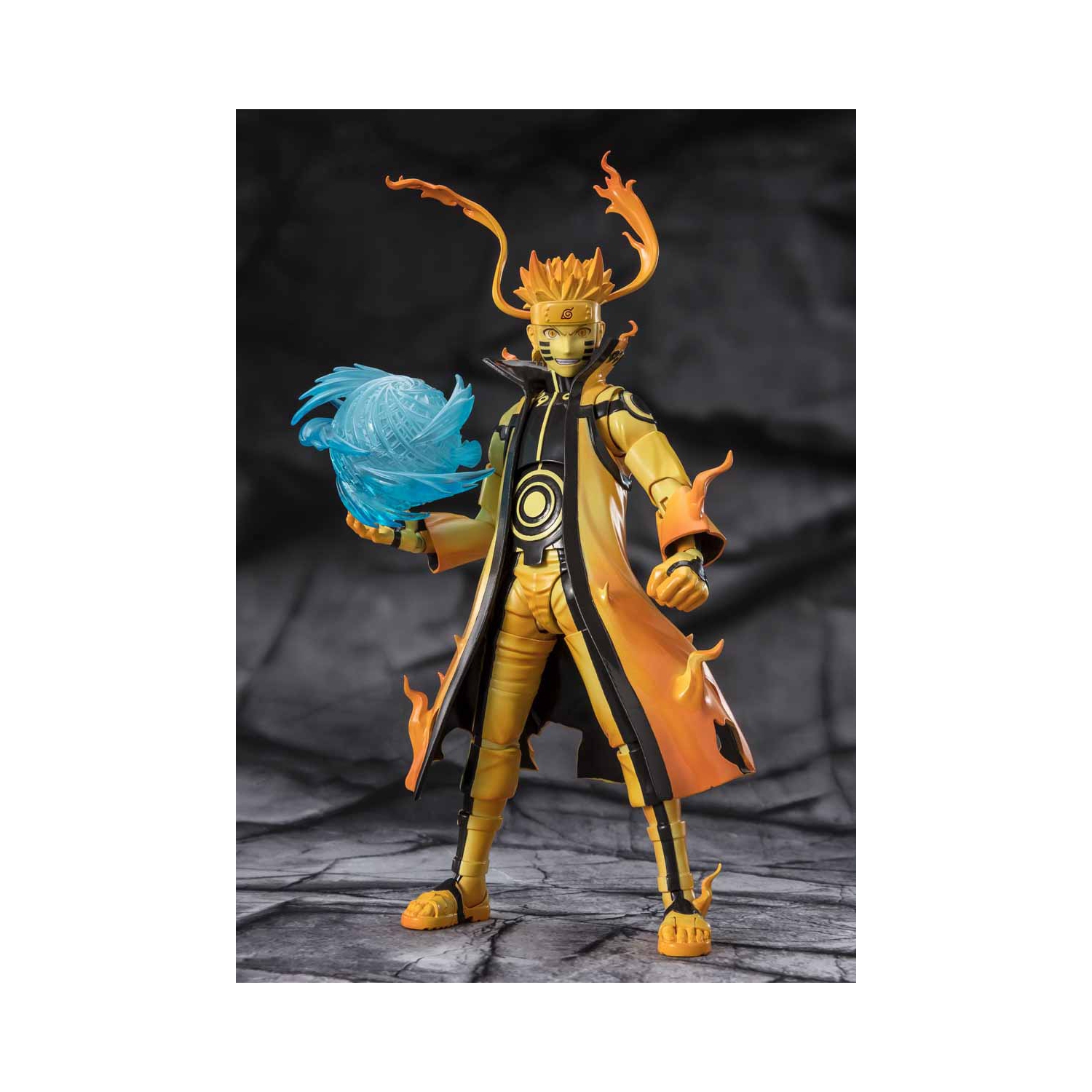 Figurine articulée de 6 po de Naruto Shippuden S.H. Figuarts exclusif - Naruto Uzumaki Kurama Link mode