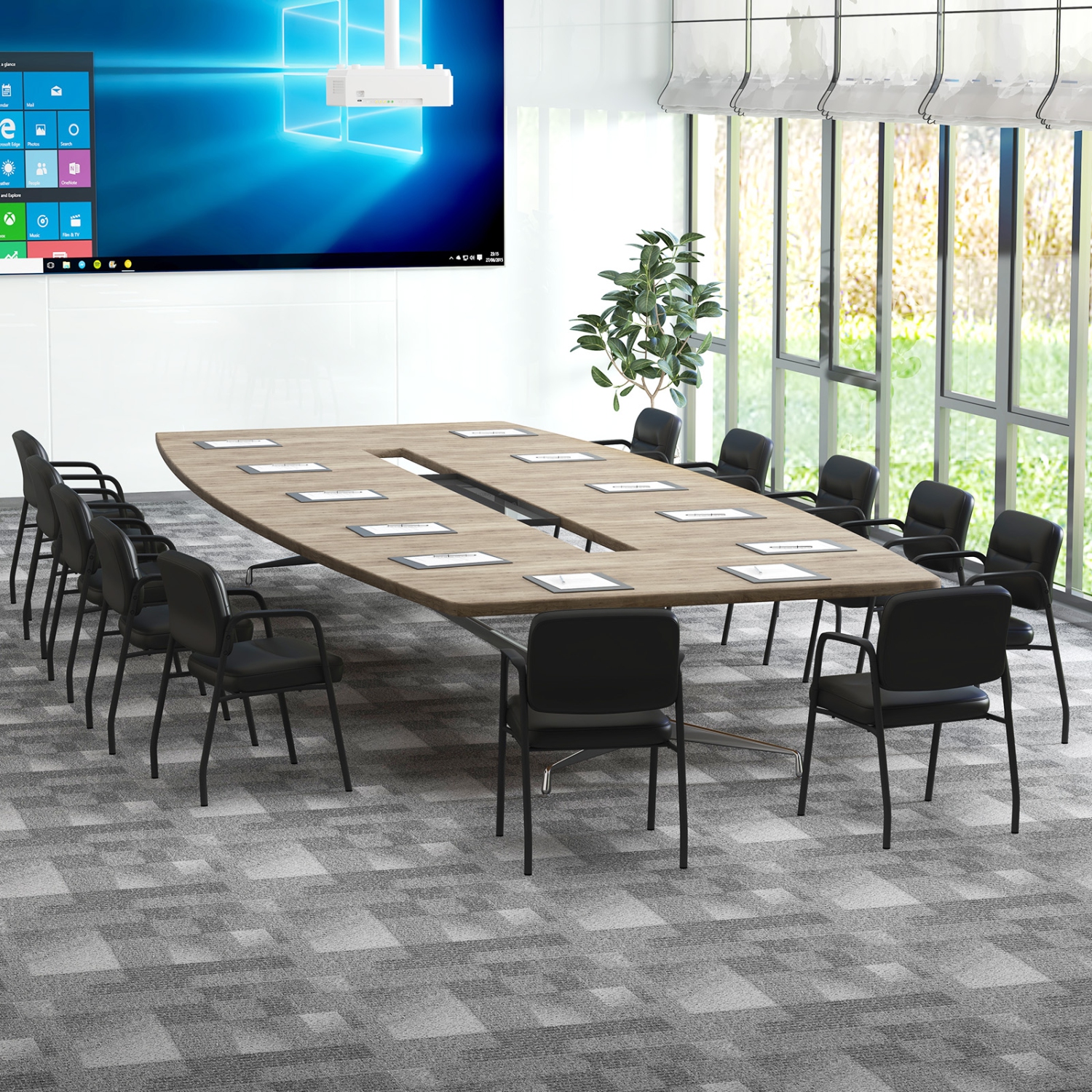 Fauteuil de salle d'attente sans roulettes de Costway Ensemble de 12 avec accoudoirs intégrés pour la réception