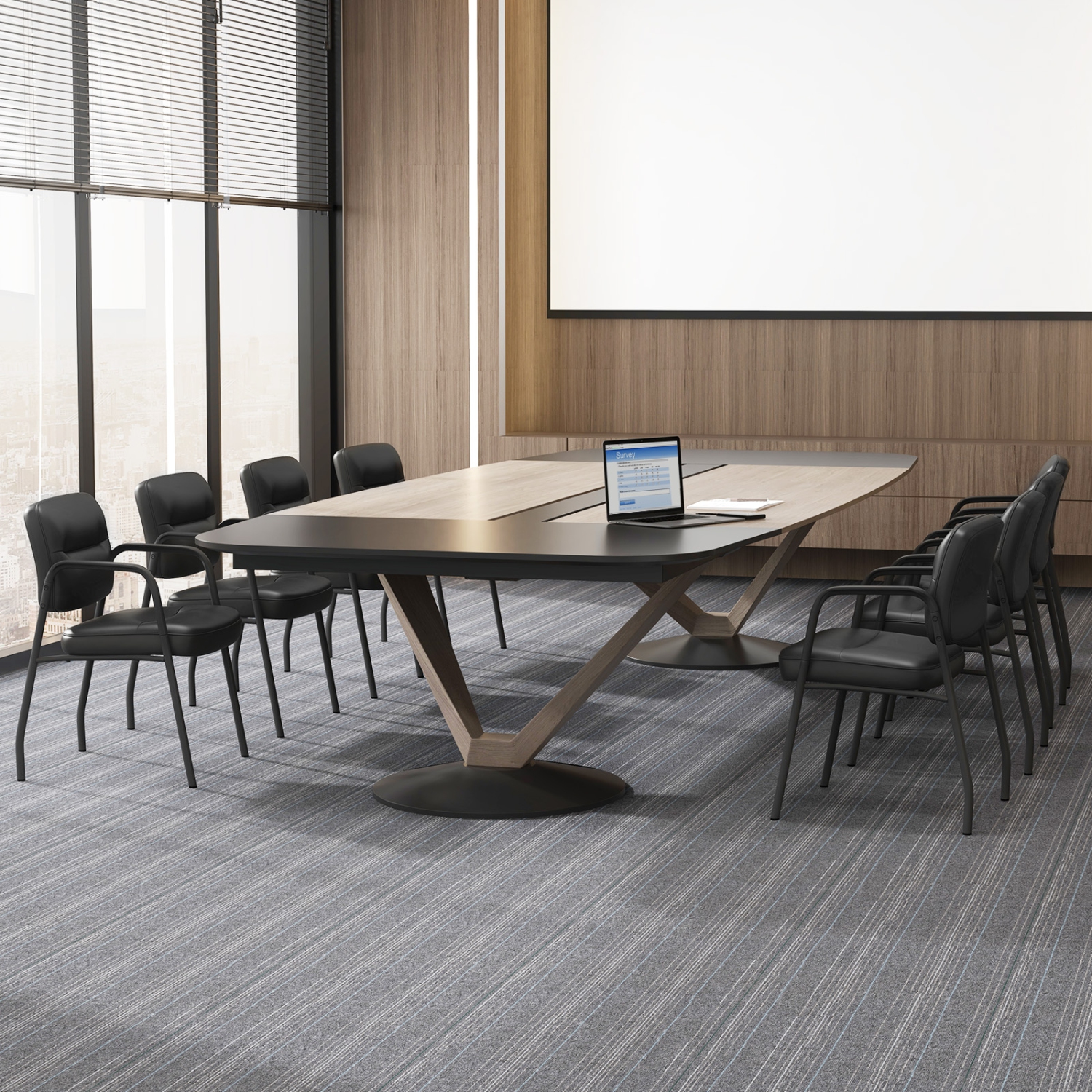 Fauteuil de salle d'attente sans roulettes de Costway Ensemble de 8 avec accoudoirs intégrés pour la réception