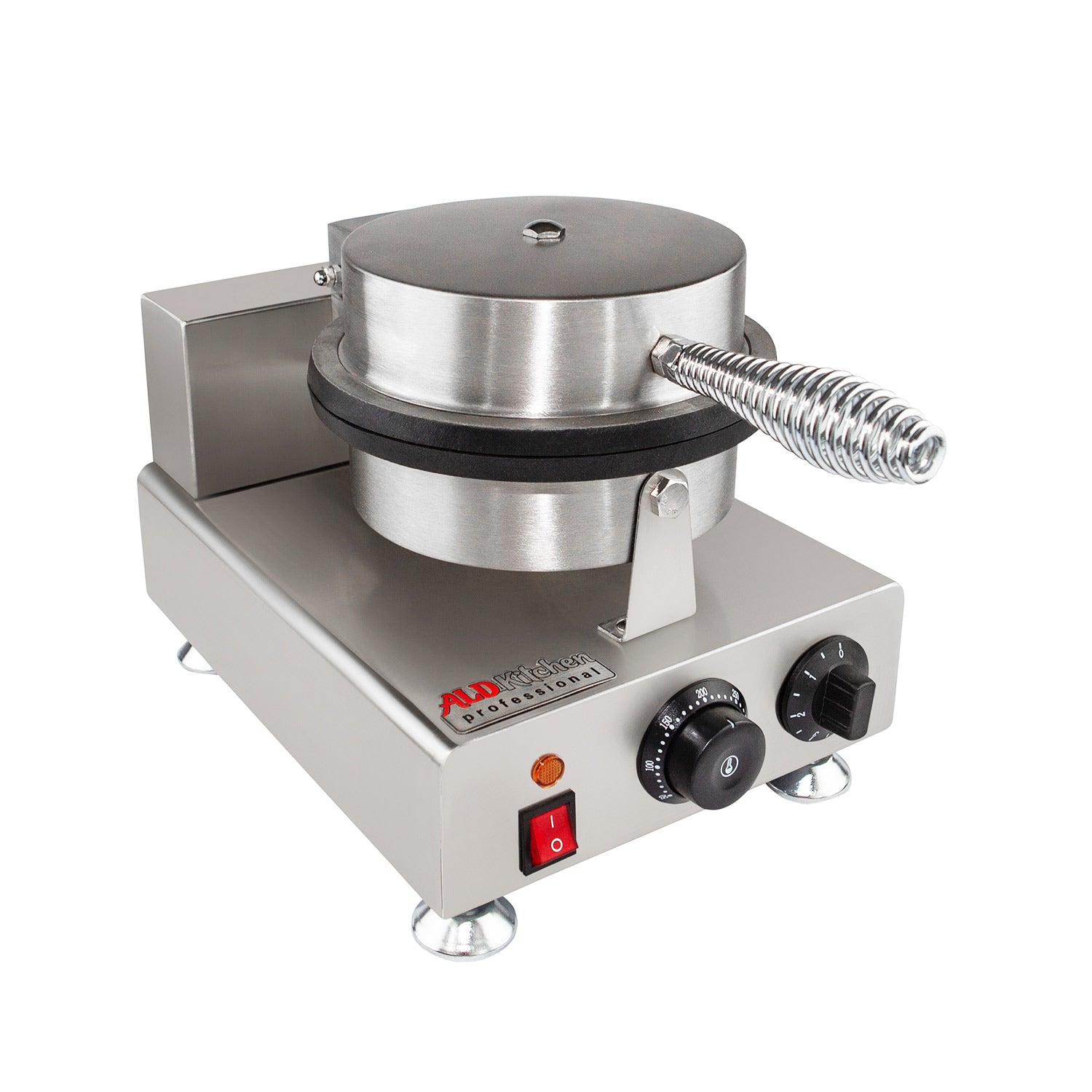 AP-598 Waffle Cone Maker | Electric Ice Cream Cone Maker | Stainless Steel | Non-stick | Manual Control | 110V