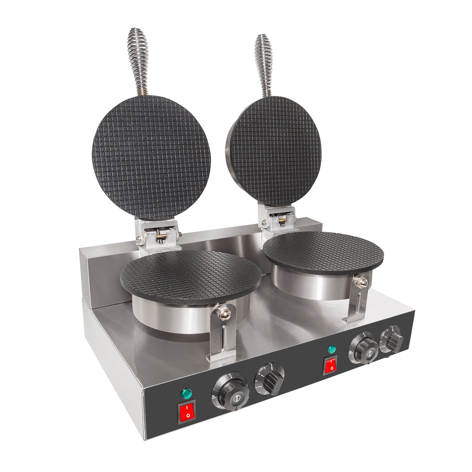 GR-XCXG2 Waffle Cone Maker | Commercial Double Ice Cream Waffle Cone Maker | Stainless Steel | Nonstick | 110V