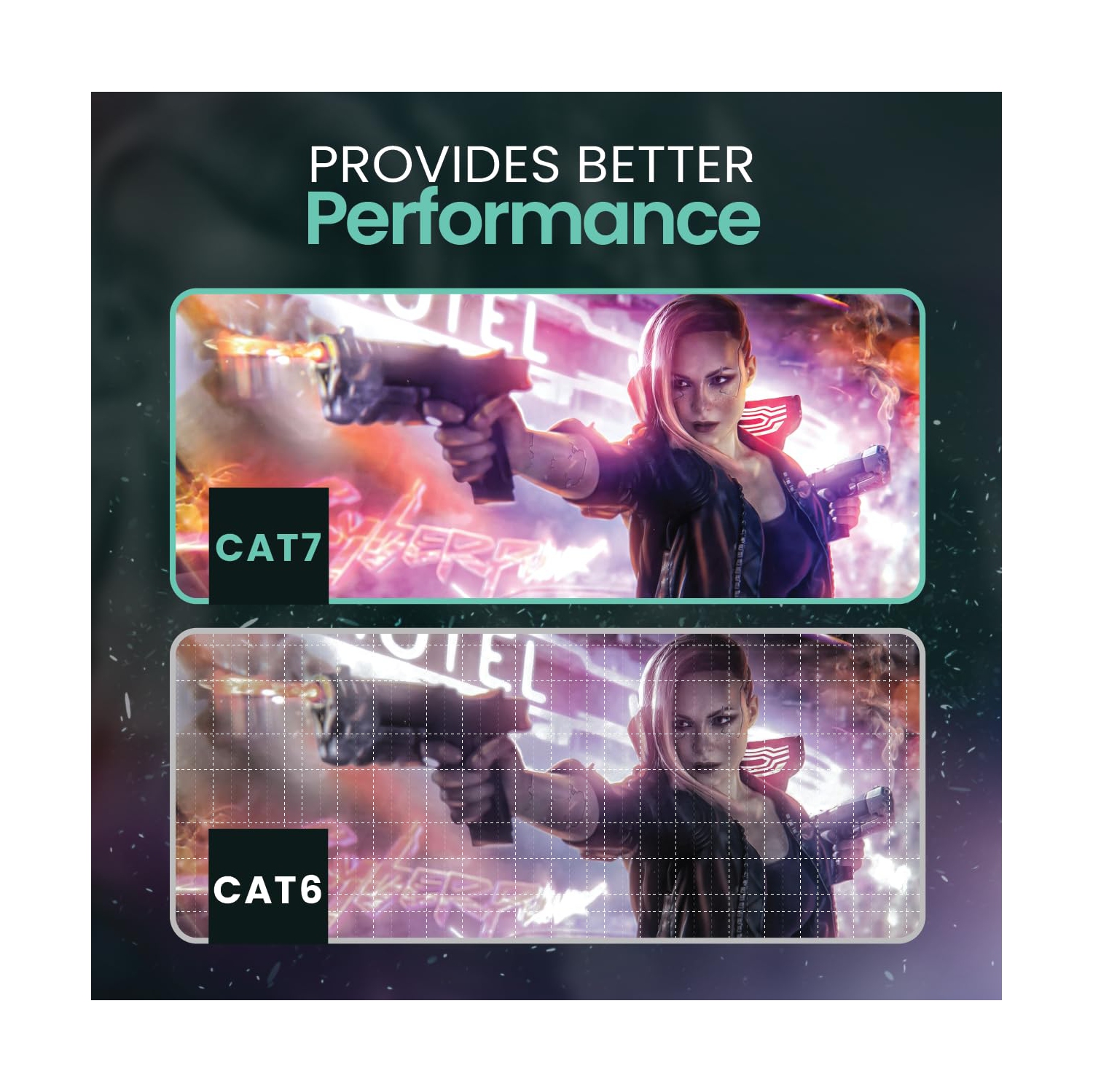 - [Tested with Versiv CableAnalyzer] Cat7 Ethernet Patch Cable -2 FT 10G Double Shielded RJ45 S/FTP |