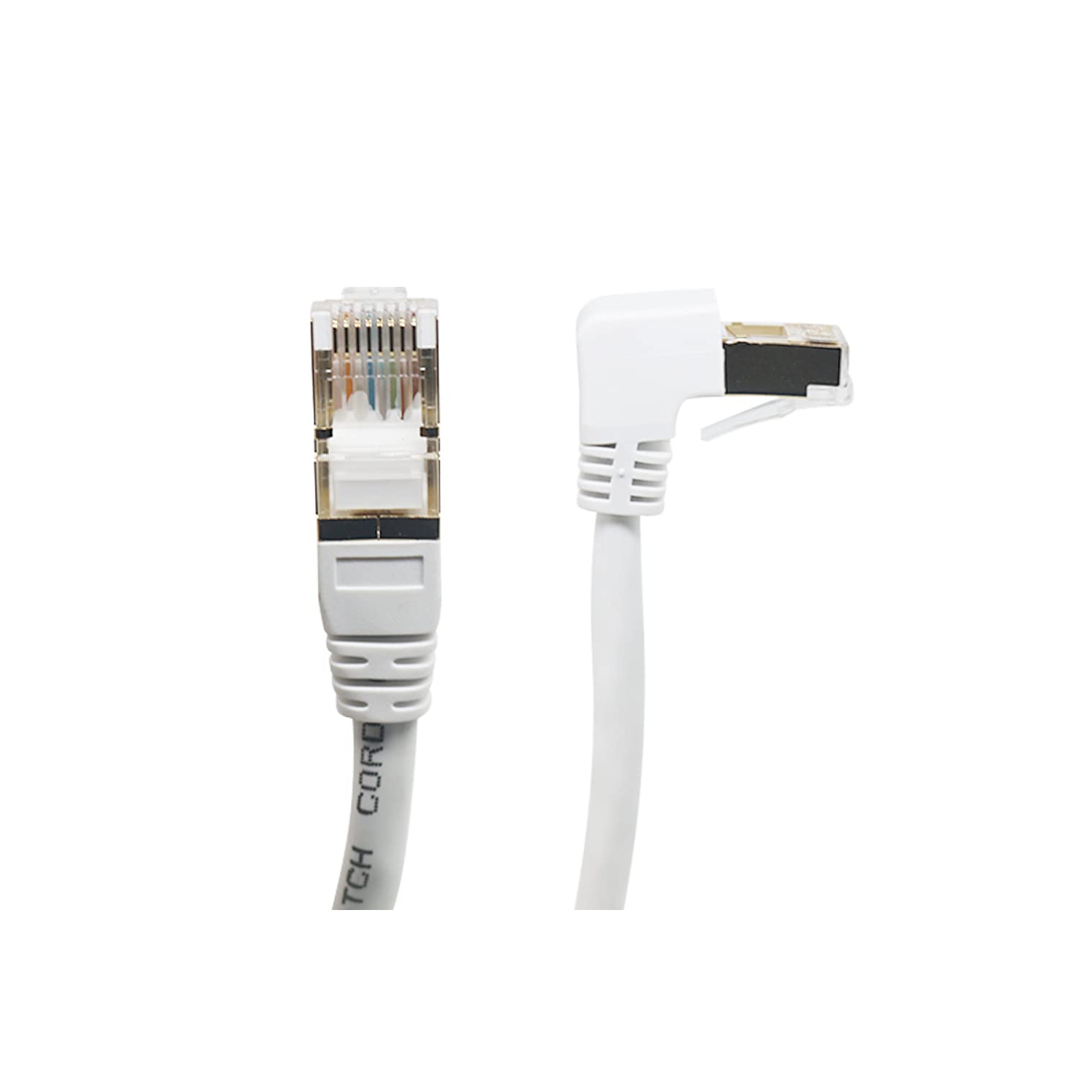 Cat6 Câble Ethernet 90 degrés vers le bas à angle droit, Cat6 câble Ethernet à angle droit