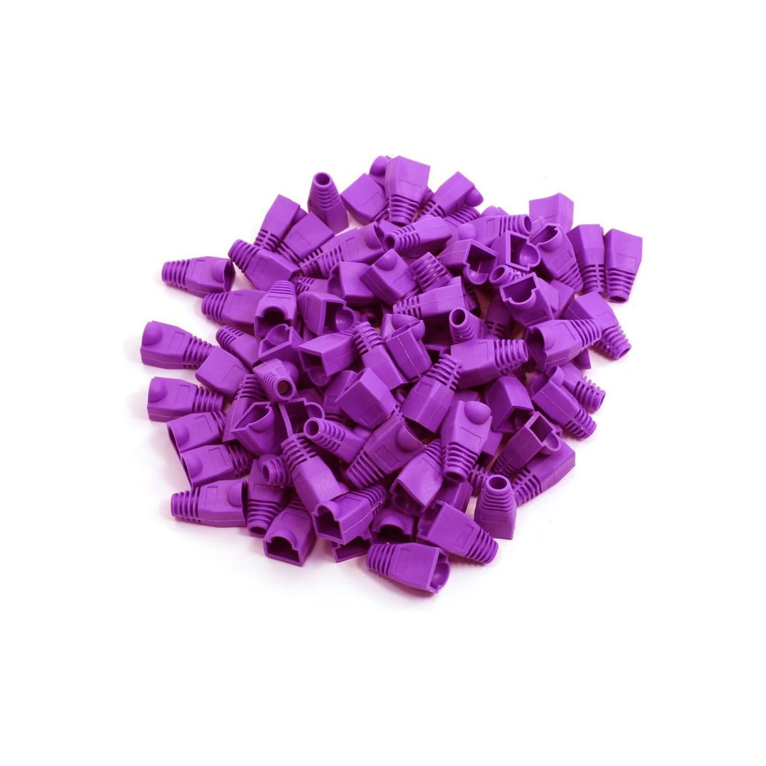 Soft Plastic Ethernet RJ45 Cable Connector Boots Cover Strain Relief Boots CAT5 CAT5E CAT6 CAT6E 100PCS by