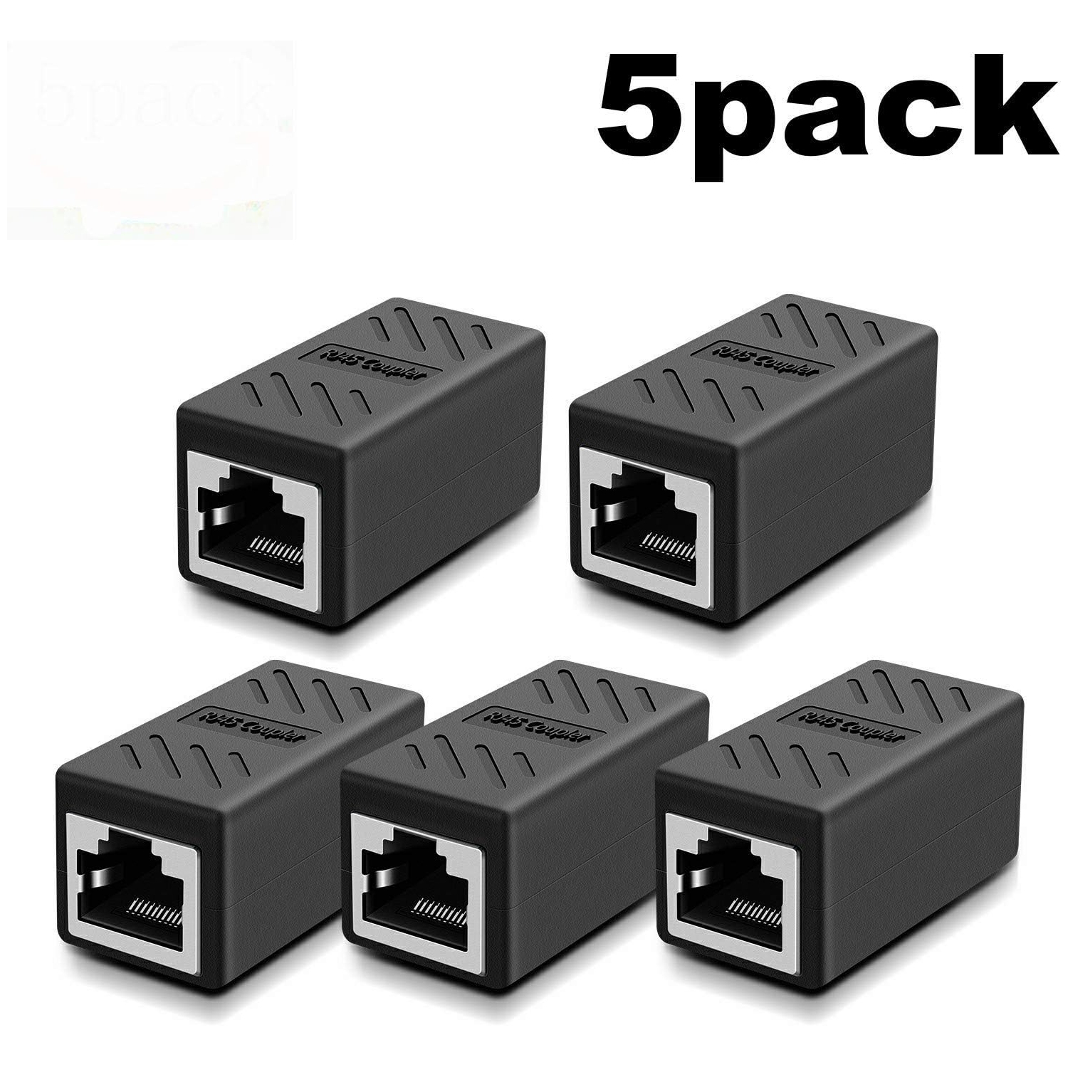 Coupleur de réseau coupleur RJ45 d'Oneme, connecteurs Ethernet, coupleur en ligne blindé pour câble Ethernet Cat7/Cat6/Cat5e/Cat5