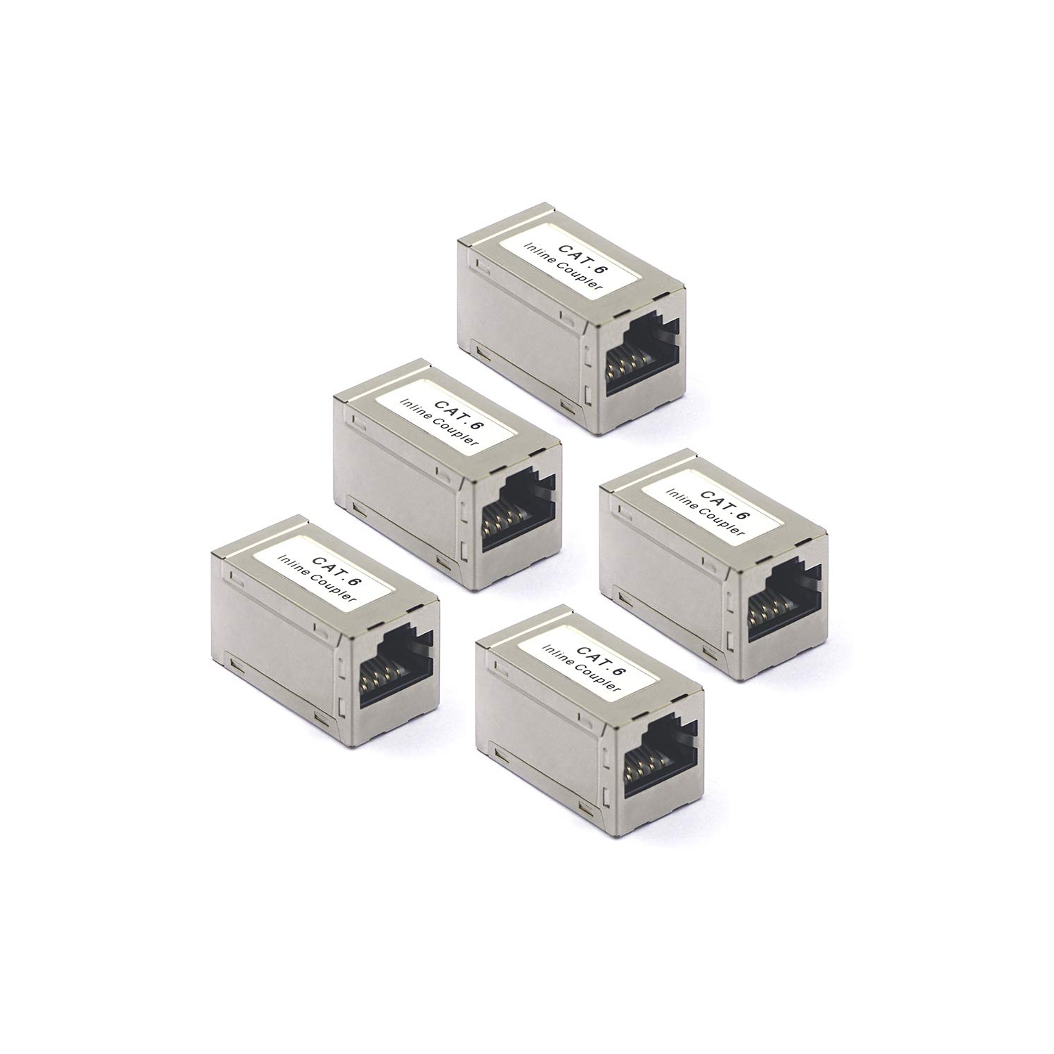 Coupleur blindé RJ45 Cat6, prolongateur de câble Ethernet CAT6/CAT5E/CAT5 coupleur aligné PoE femelle à femelle