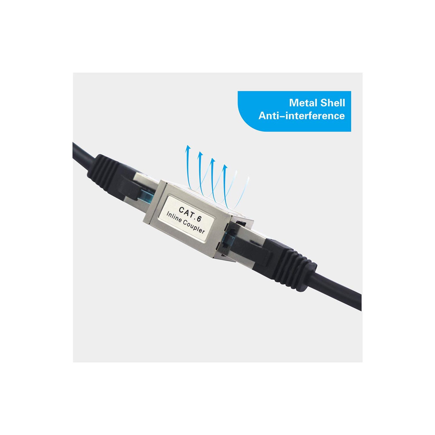 Coupleur blindé RJ45 Cat6, prolongateur de câble Ethernet CAT6/CAT5E/CAT5 coupleur aligné PoE femelle à femelle