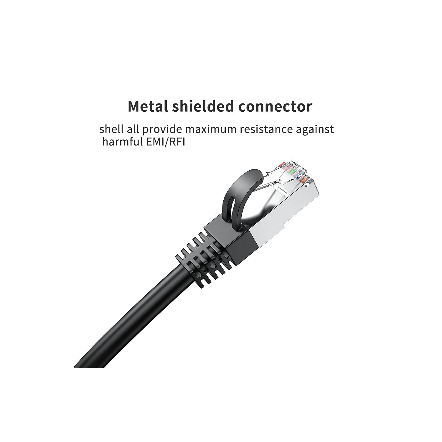 Câble Ethernet Cat 6 blindé à angle gauche et à angle droit de 90 degrés câble réseau CAT6 RJ45 Gigabit Internet