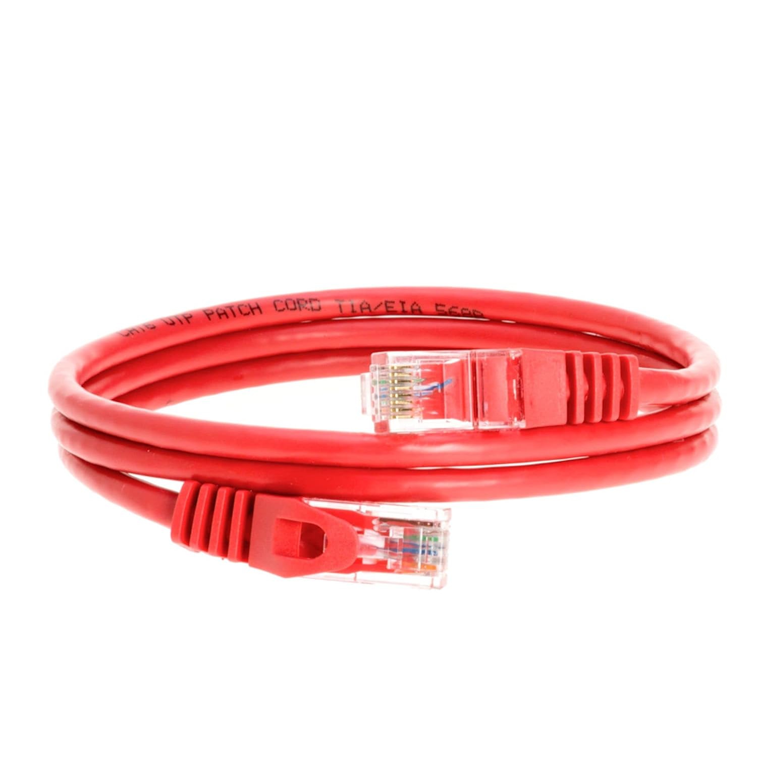 Cat6 3FT - 200FT Red / Green Networking RJ45 Ethernet Patch Cable Xbox PC Modem PS4 Router - (5FT, Red)