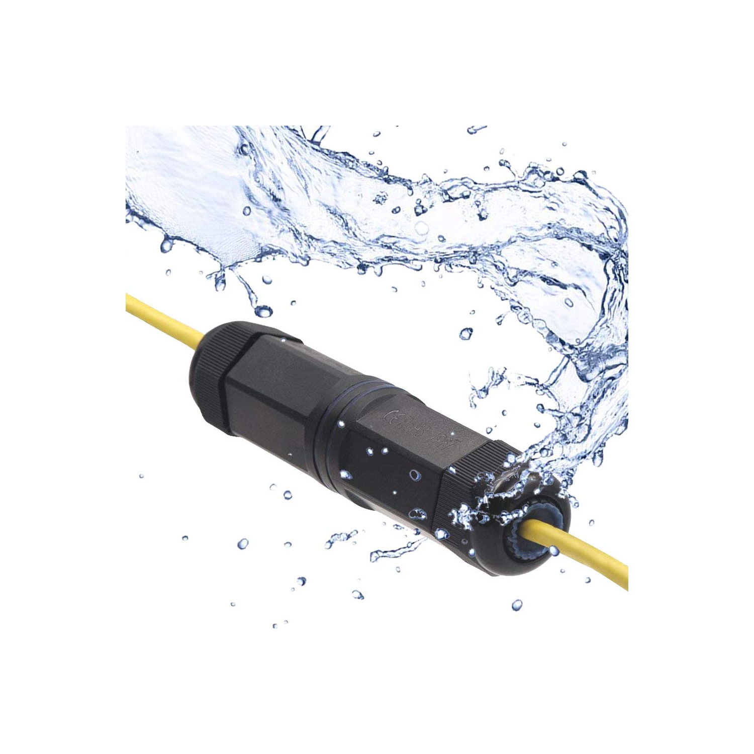 Coupleur étanche RJ45 Cat6/Cat5e/Cat5, connecteurs de câble Ethernet extérieur blindé femelle à femelle, réseau IP67