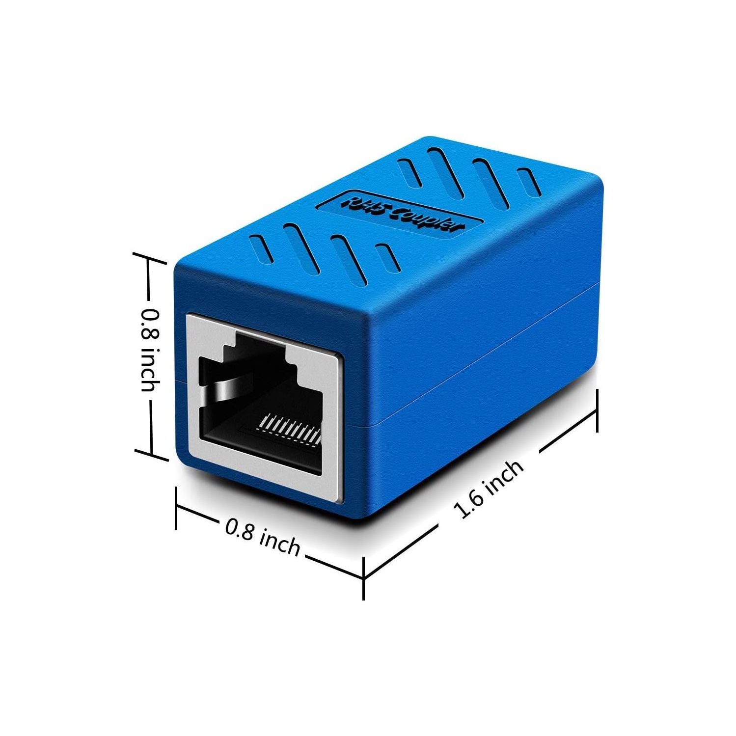 RJ45 Coupler, Ethernet Extension, Network Connectors for Cat7/Cat6/Cat5e/Cat5 Ethernet Cable - Network Cable Coupler