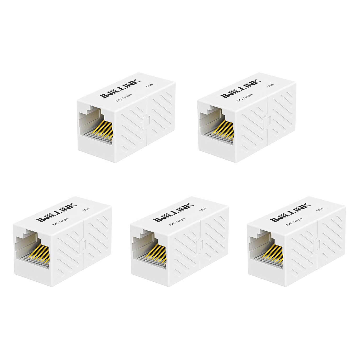 RJ45 Coupler, Ethernet Coupler, RJ45 Connector for Cat5e/Cat6/Cat7 Ethernet Cable, Extender Adapter Female to