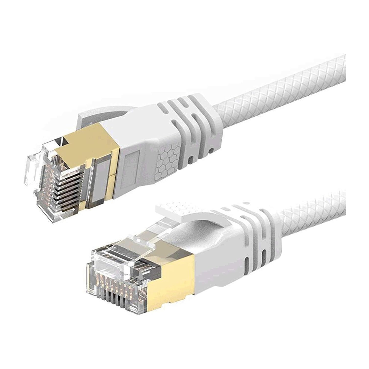 8.2ft - 2.5m Cat 7A Ultra Slim - Ethernet Gigabit LAN Cable - Speed Up to 40Gbs-1000MHz Compatible with Cat5