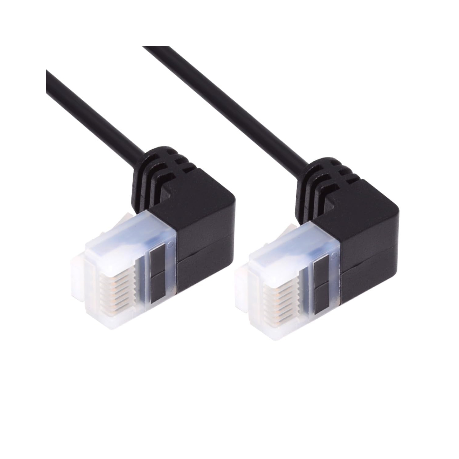 Ultra Thin Slim Cat6 Ethernet Cable RJ45 Down Angled 25cm UTP Network Cable Patch Cord 90 Degree Cat6a LAN