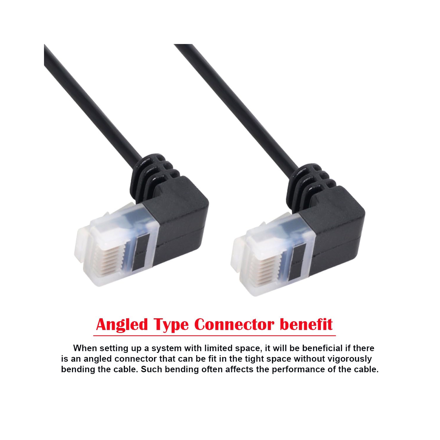 Ultra Thin Slim Cat6 Ethernet Cable RJ45 Down Angled 25cm UTP Network Cable Patch Cord 90 Degree Cat6a LAN