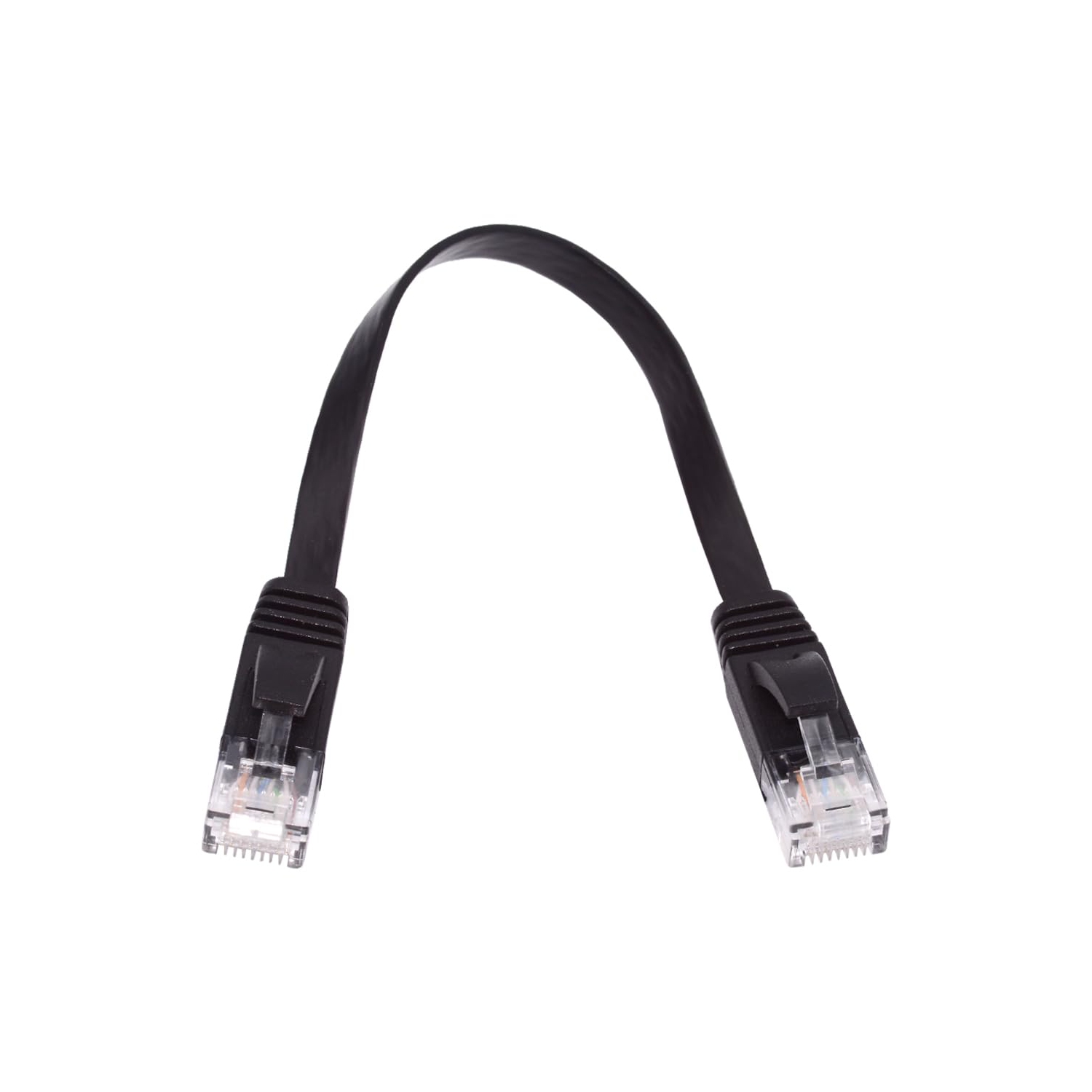 Cat 6 RJ45 UTP Network Cable Ultra Slim Flat Ethernet Cable Twisted Pair Patch Cord for Laptop Router 50cm