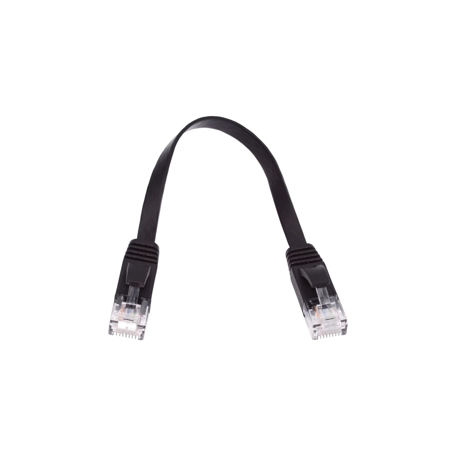 Cat 6 RJ45 UTP Network Cable Ultra Slim Flat Ethernet Cable Twisted Pair Patch Cord for Laptop Router 30cm