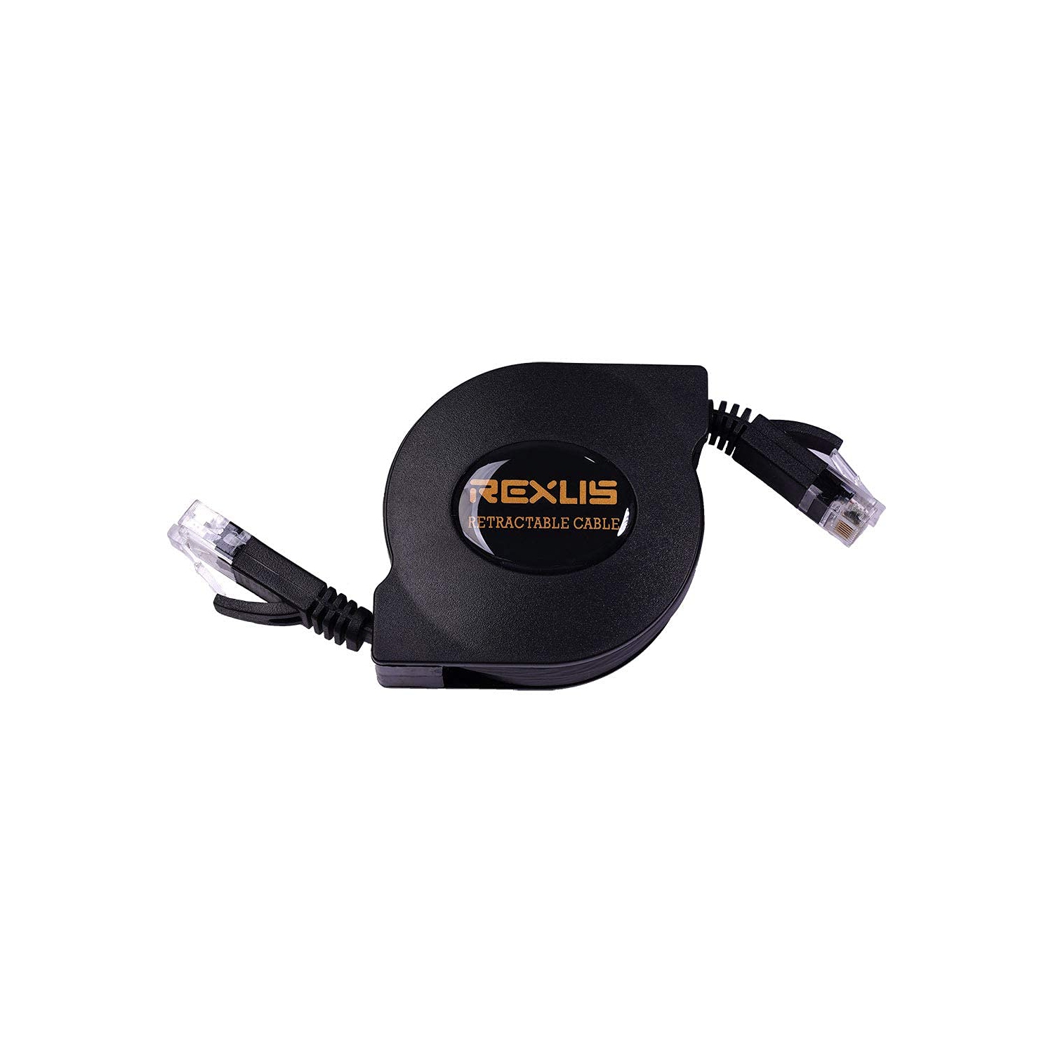 Retractable Cat 6 Flat Ethernet Network Cable 6.6 FT, 10 Gigabit High Speed LAN Wires Internet Patch Cable