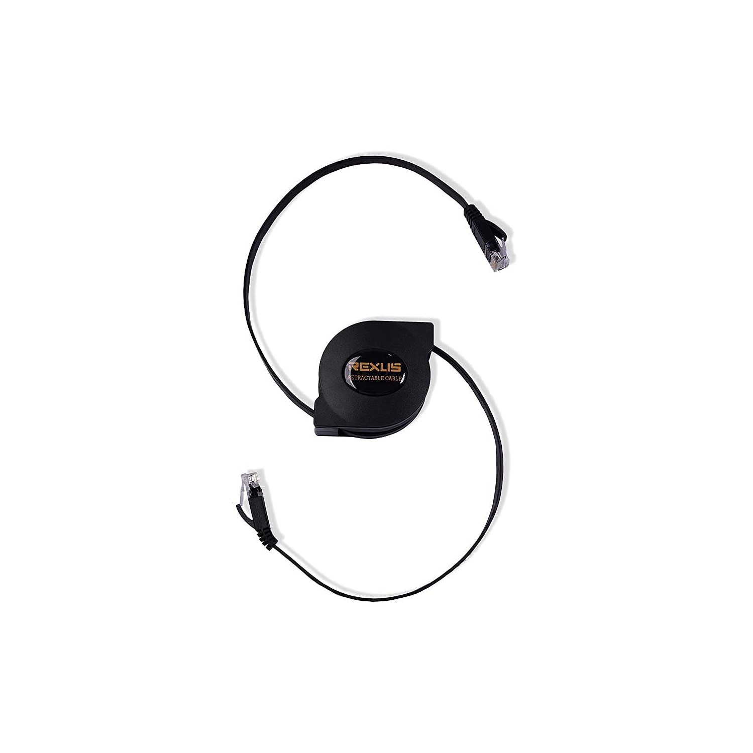 Retractable Cat 6 Flat Ethernet Network Cable 6.6 FT, 10 Gigabit High Speed LAN Wires Internet Patch Cable