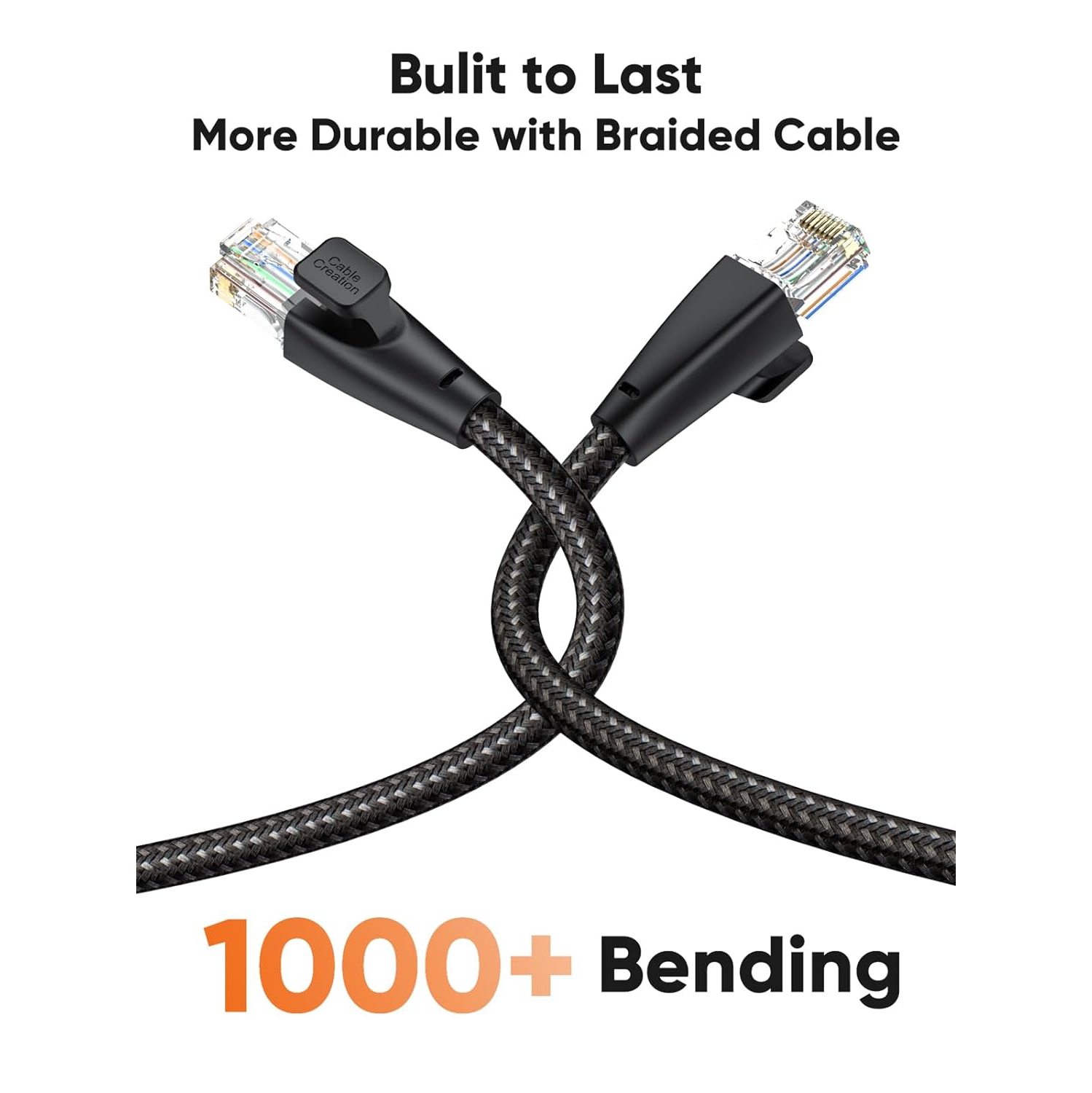 Cat 6 Ethernet Cable Braided Cat6 Gigabit High Speed 1000Mbps Internet Cable RJ45 Network LAN Cord