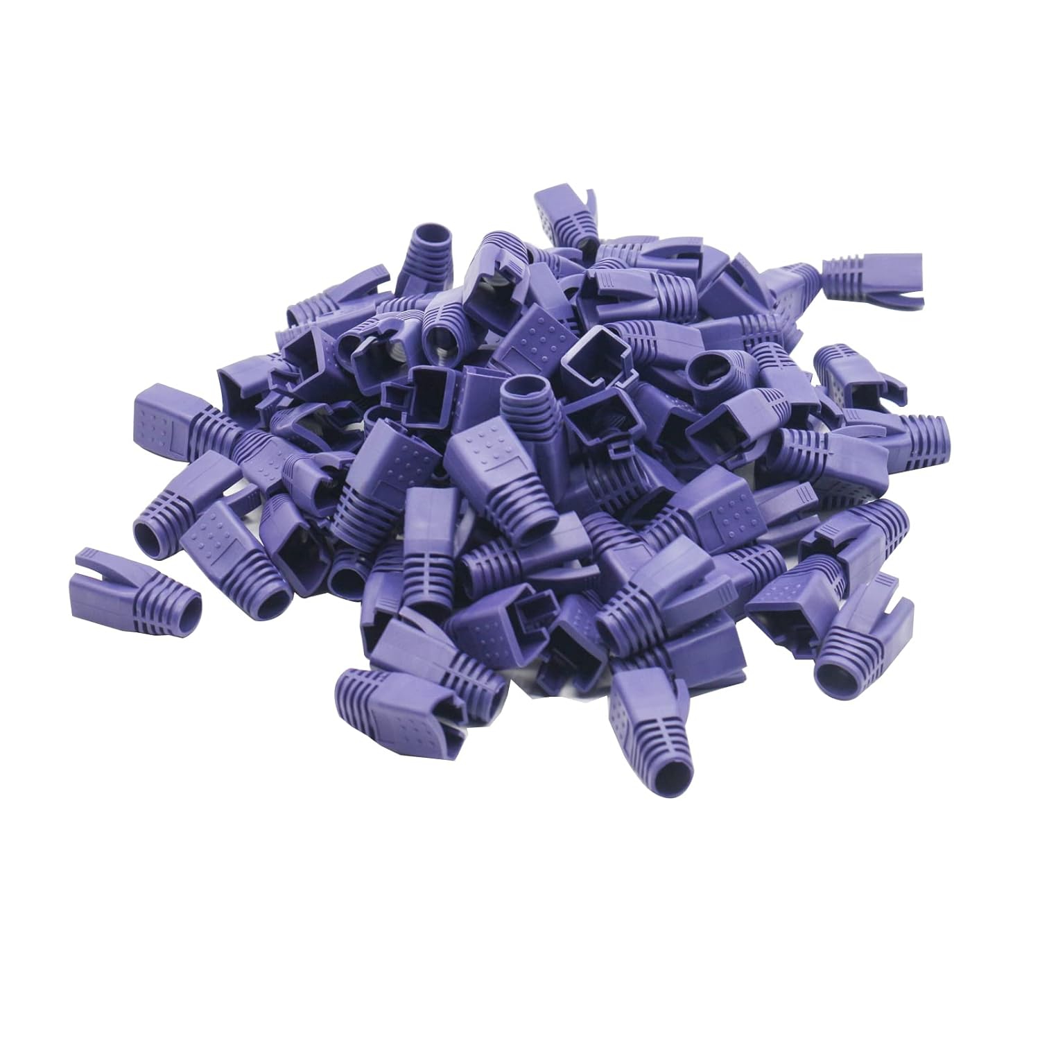 RJ45 Ethernet Network Cable Strain Relief Boot Fits CAT6 CAT6E CAT7 CAT7E CAT8, RJ45 Color Coded Cable