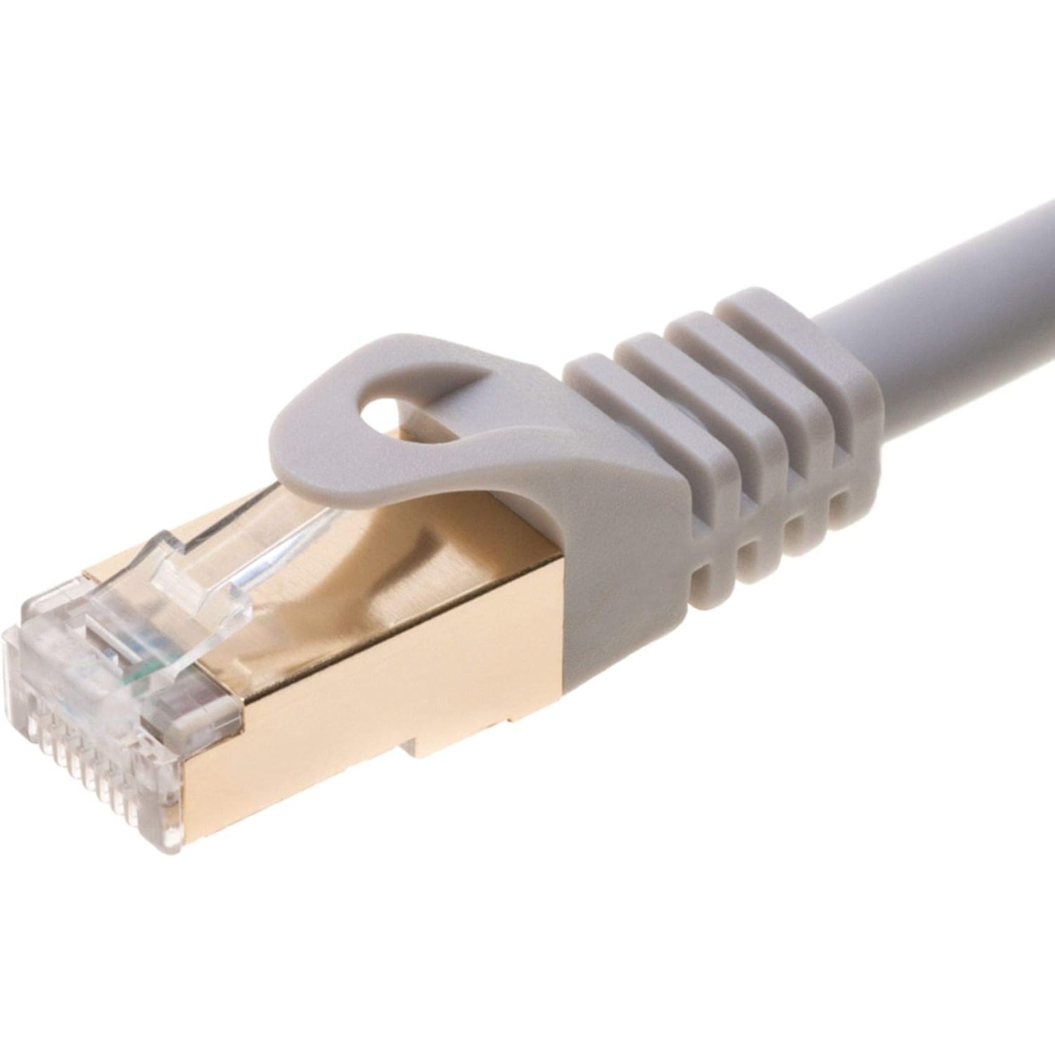 Câble de raccordement réseau 10 Gigabit Ethernet 25ft CAT7 S/FTP CAT 7 blindé plaqué or, Ethernet, cuivre, RJ45 m (25&nbsp;pi,