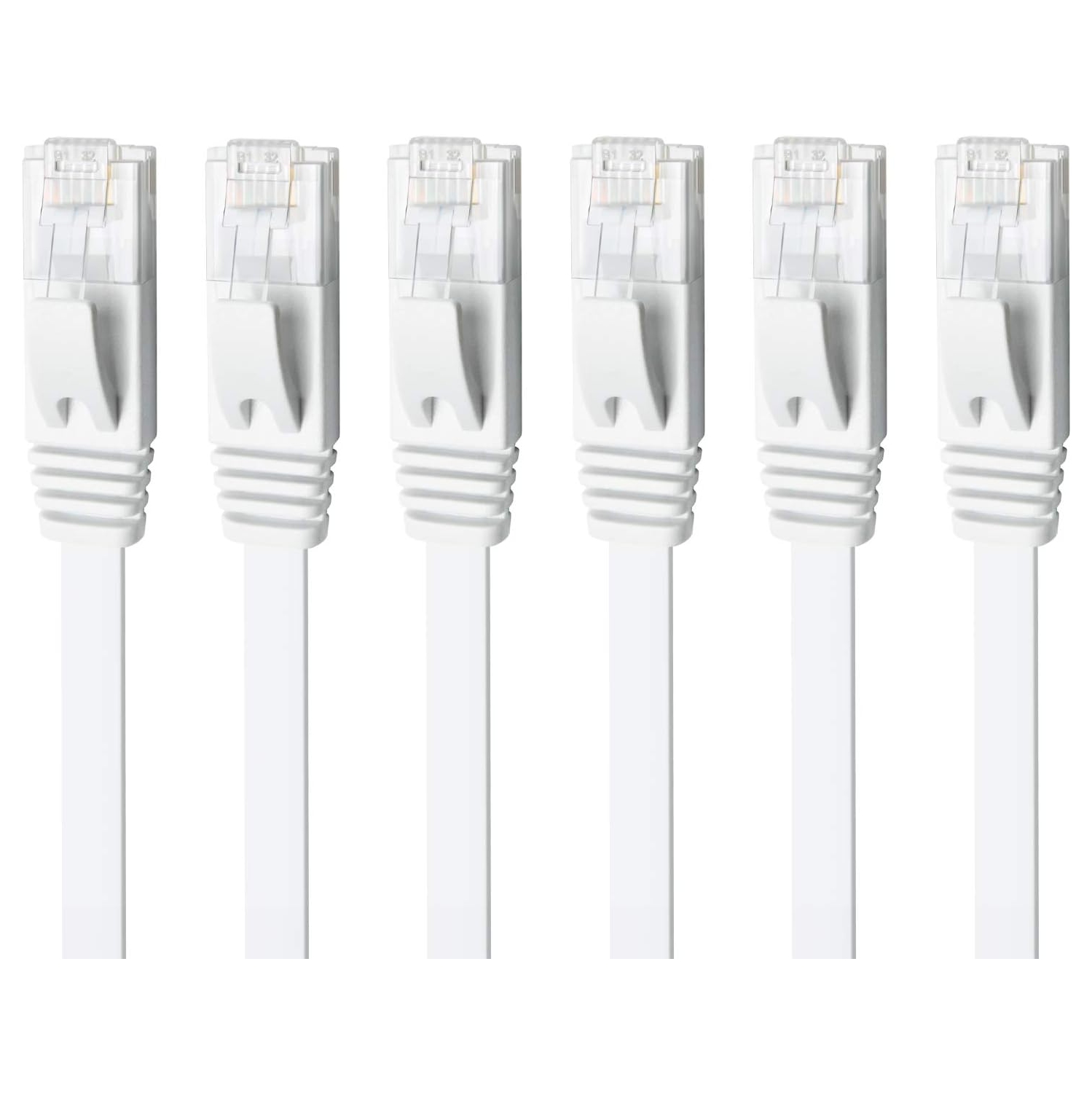 Ethernet Cable Cat6 Snagless, Patch 5 Feet - Snagless RJ45 Computer LAN Network Cord, Compatible with 24 48